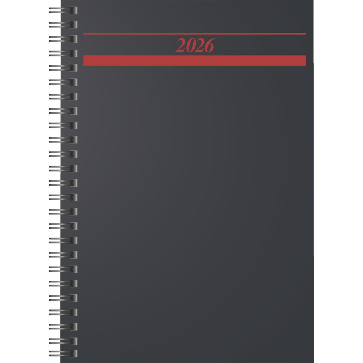 rido ide Buchkalender Buchkalender Timing 1 A5 1 Tag/Seite Kunststoff schwarz 2026