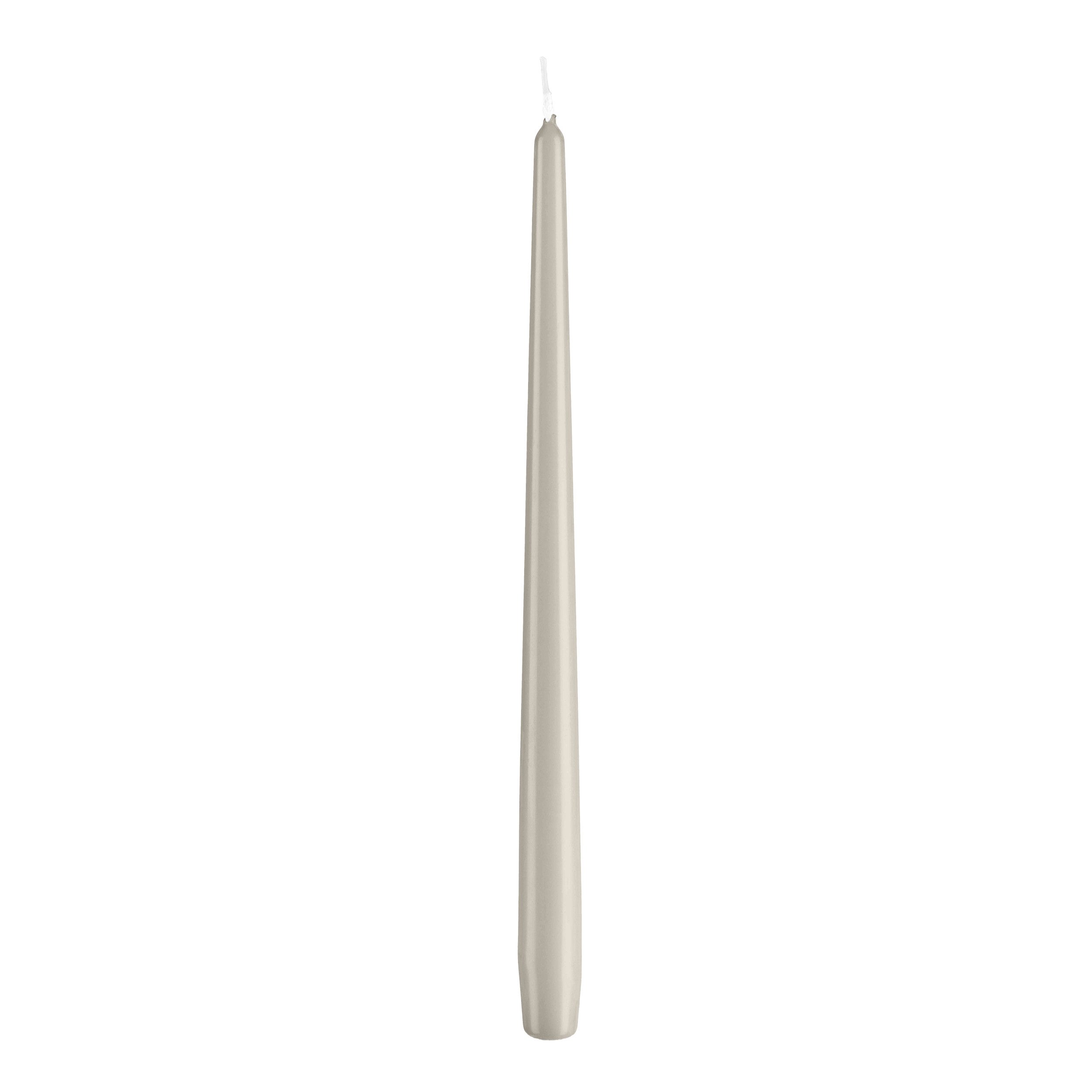 Spitzkerze Spitzkerzen Moonstone Hellgrau 400 x Ø 23 mm, 10 Stück