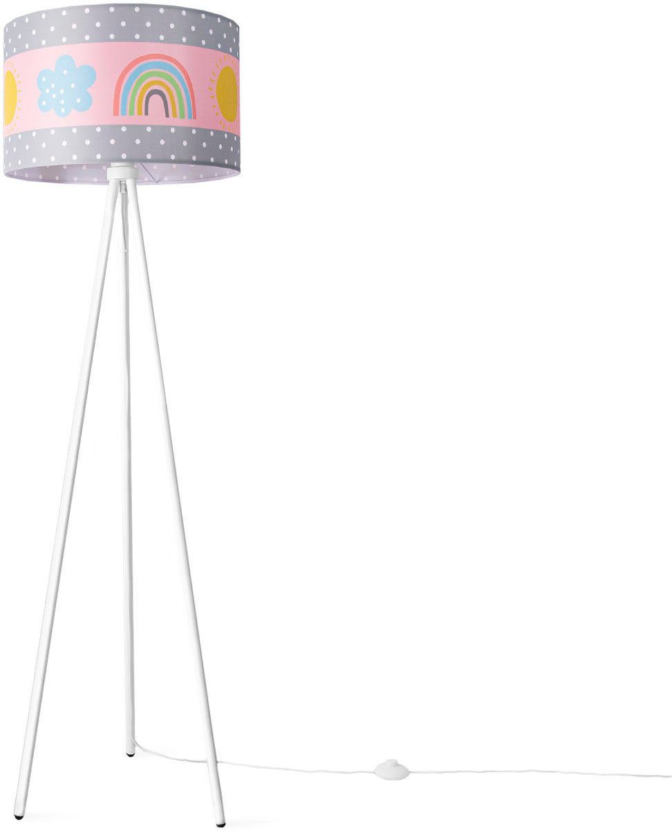 Paco Home Stehlampe Trina Cosmo, ohne Leuchtmittel, Lampe Kinderzimmer Kinderlampe Babyzimmer E27 Regenbogen Sonne Wolken | Standleuchten