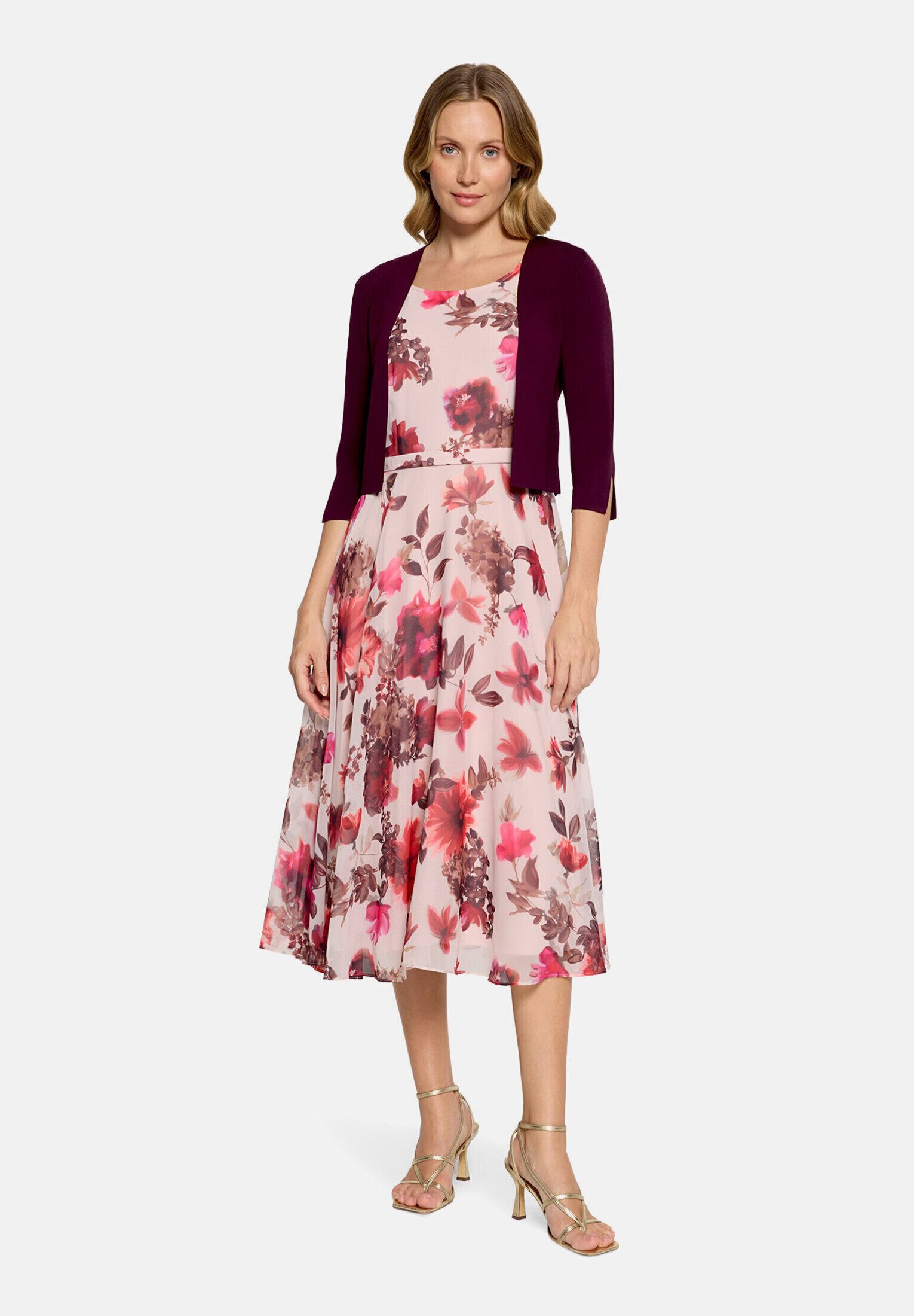 Vera Mont Strickjacke Damen langarm (1-tlg) Ärmelschlitz