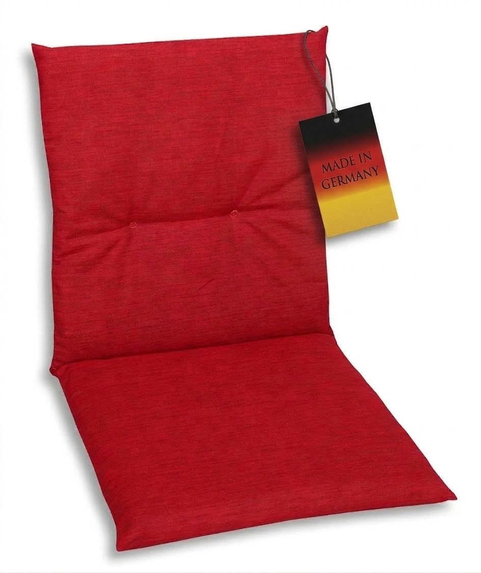 GO-DE Polsterauflage 15809 Niederlehner Niedriglehner Gartenstuhlauflagen Auflage Kissen, (1 St., 1 Auflage), für Niedriglehner-Stühle