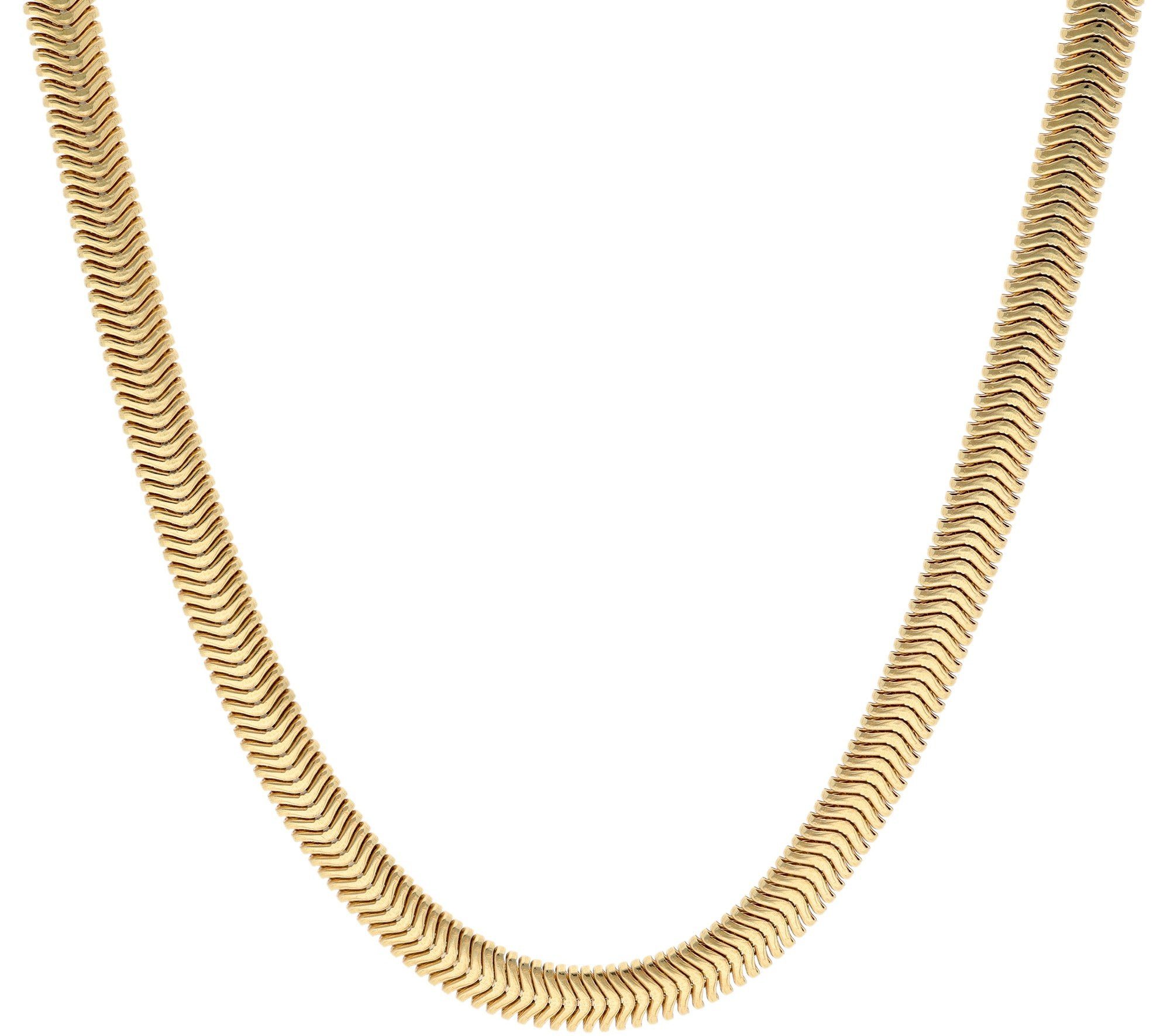 trendor Schlangenkette Damen-925 Silber Vergoldet Ovale 4,2 mm günstig online kaufen