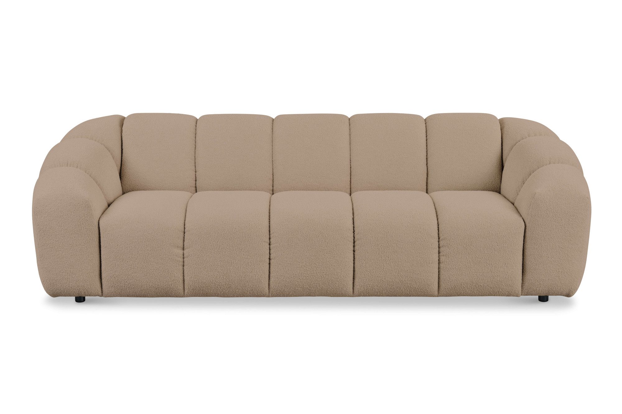 andas 3-Sitzer Maribik, Big-Sofa, recycelter Boucle-Stoff, günstig online kaufen