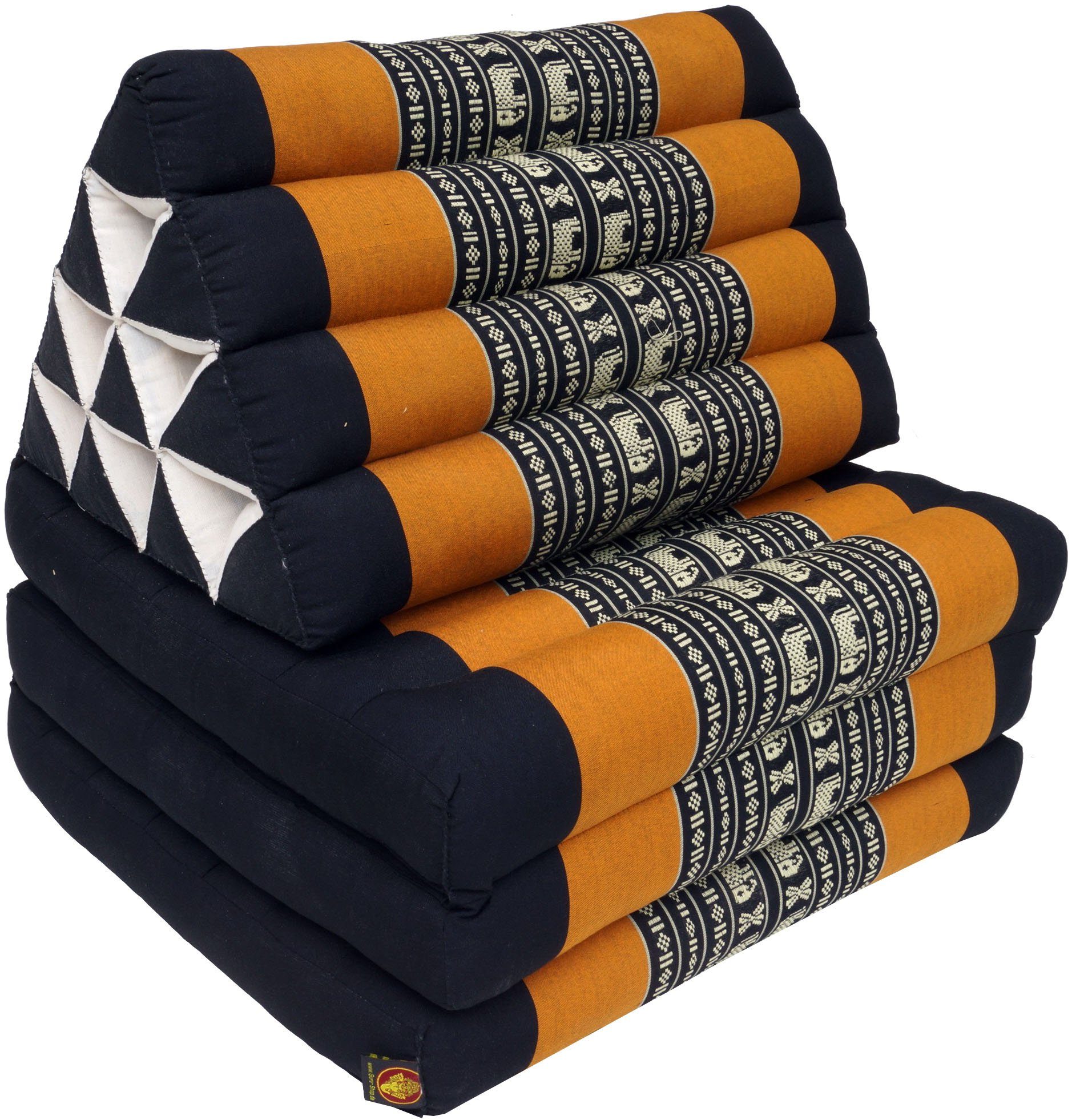 Guru-Shop Sitzkissen Thaikissen, Dreieckskissen, Kapok, Tagesbett..