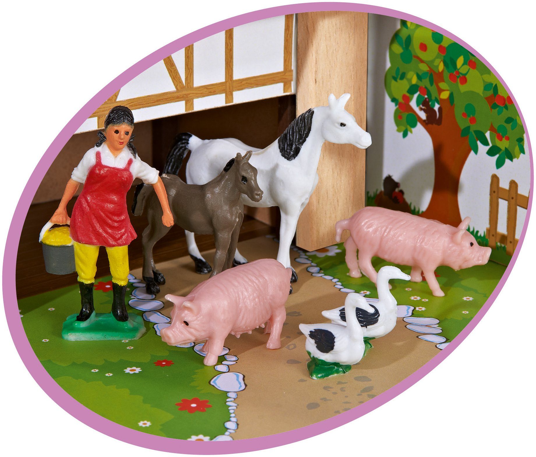 Eichhorn Spielwelt Bauernhof klein, Made in Europe – Bild 4 von 5