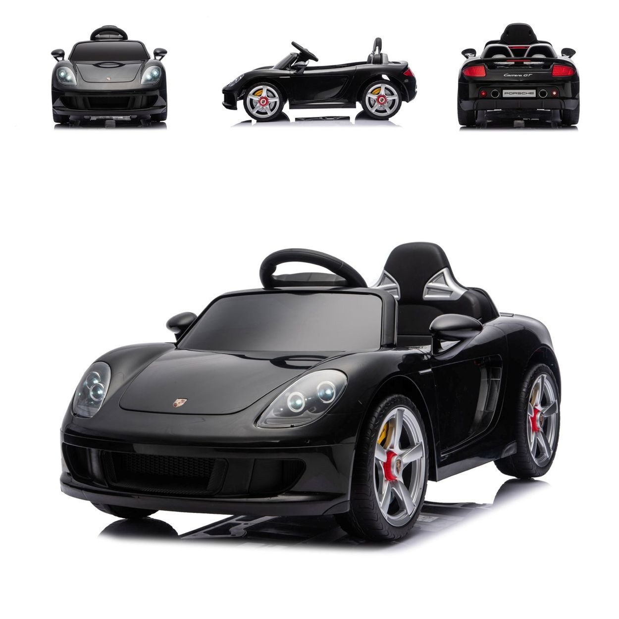Chipolino Elektro-Kinderauto Elektroauto Porsche Carrera GT, Belastbarkeit 30 kg, Fernbedienung Bluetooth 2 Motoren