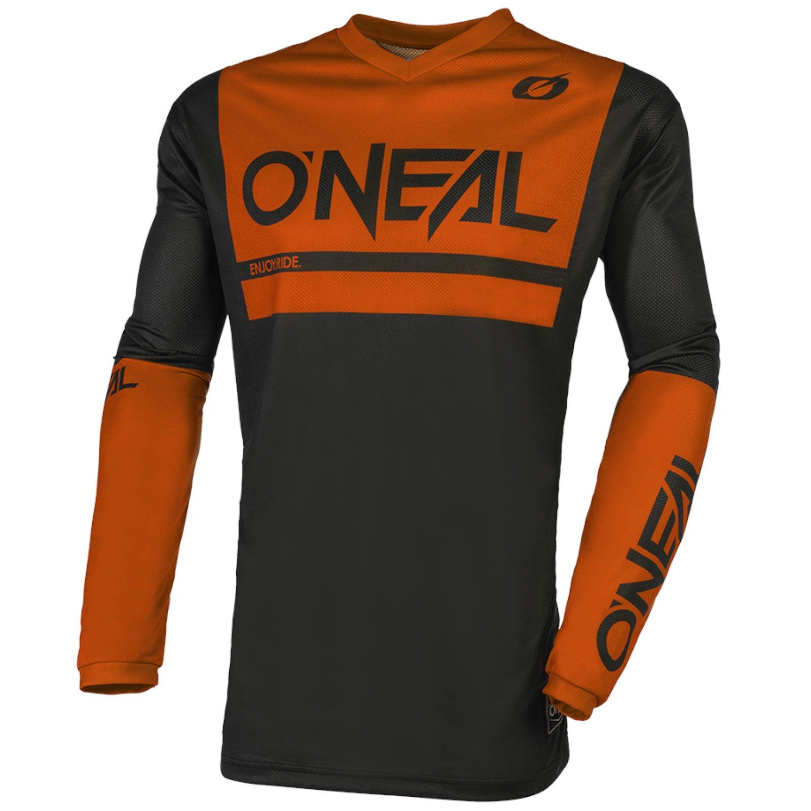 Orange O’NEAL Schwarz Motocross-Shirt