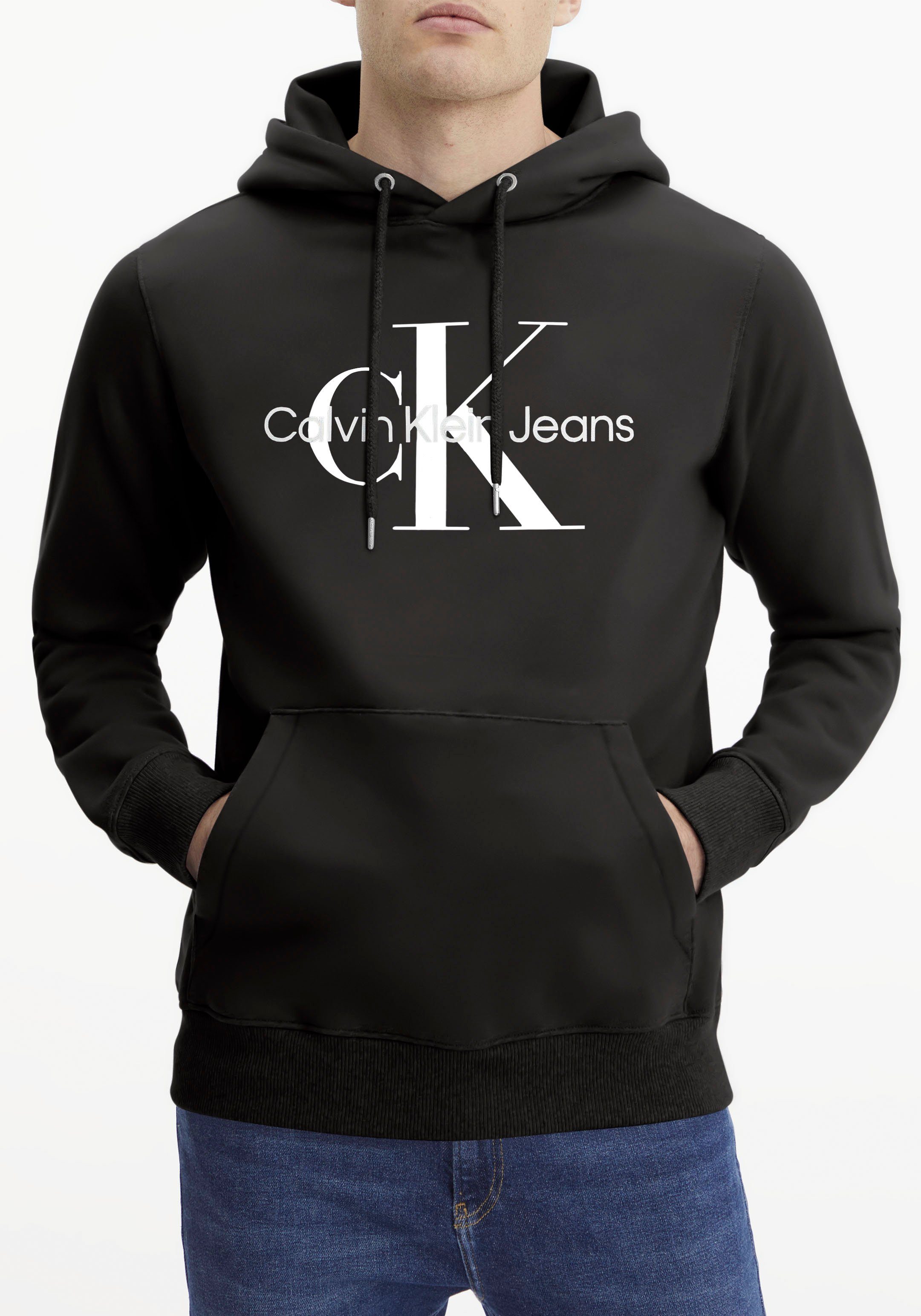 Calvin Klein Jeans Ck CORE Black Kapuzensweatshirt HOODIE MONOGRAM
