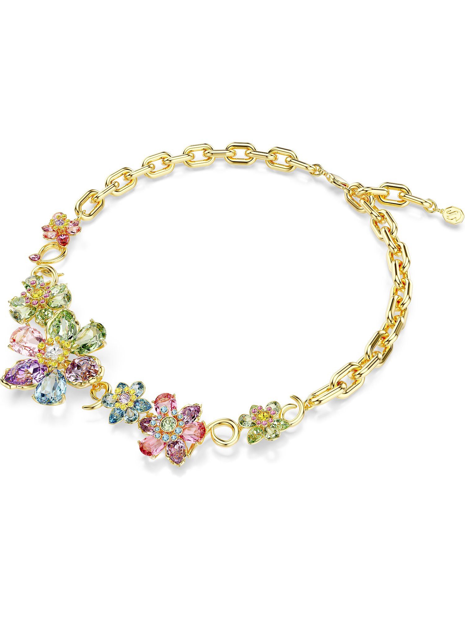 Swarovski Collier Swarovski Damen-Kette Metall Swarovski-Kristall günstig online kaufen