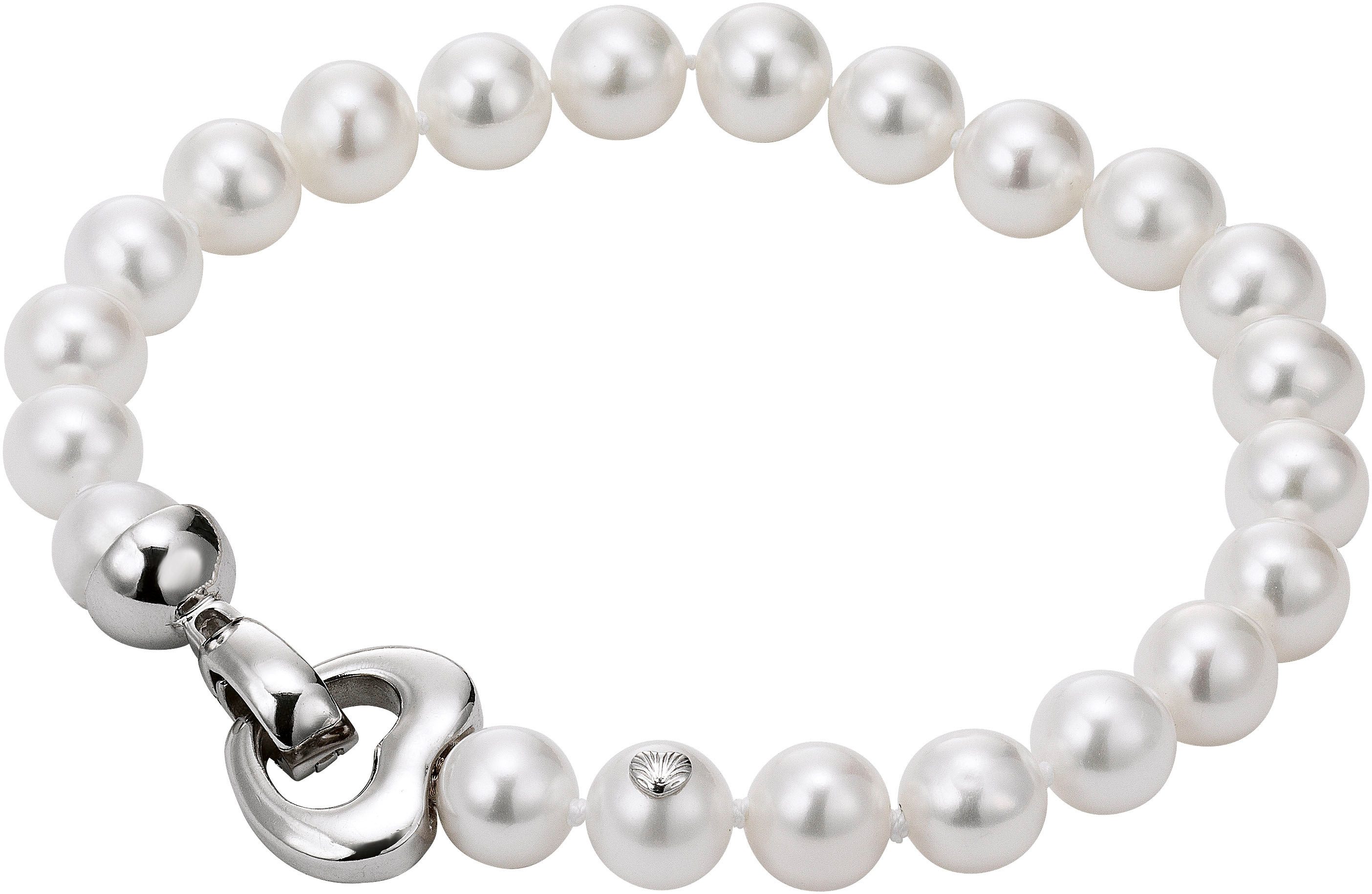 Perlenarmband Schmuck Geschenk Silber 925 Armband Taormina Herz, T9