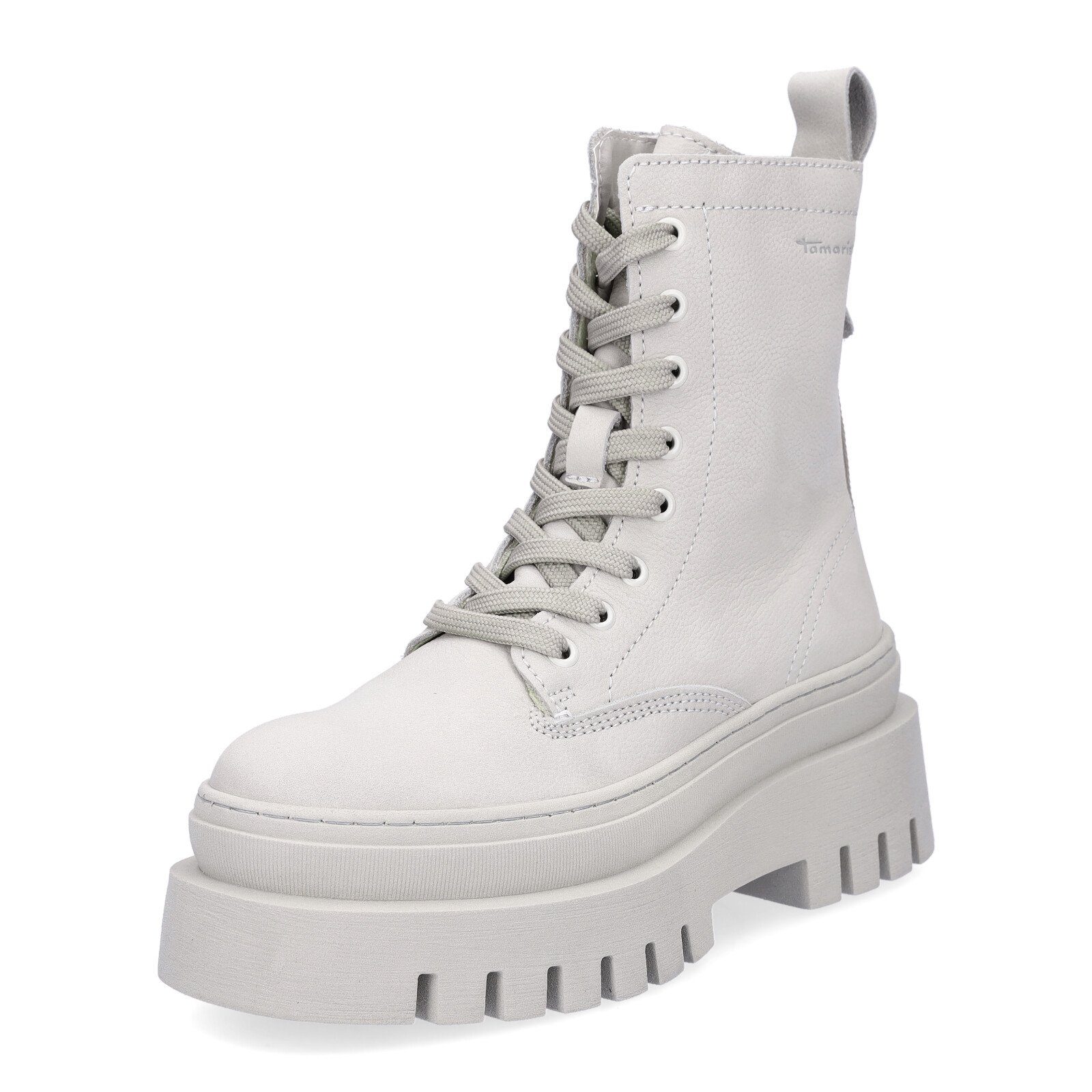 Tamaris Tamaris Damen Leder Schnürboot grau Schnürboots
