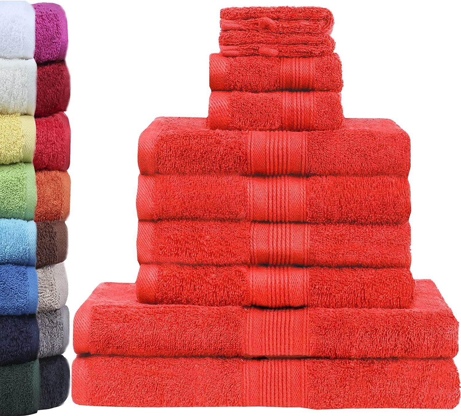 Handtuch Set 10er-Set Premium Frottier Handtuch-Set