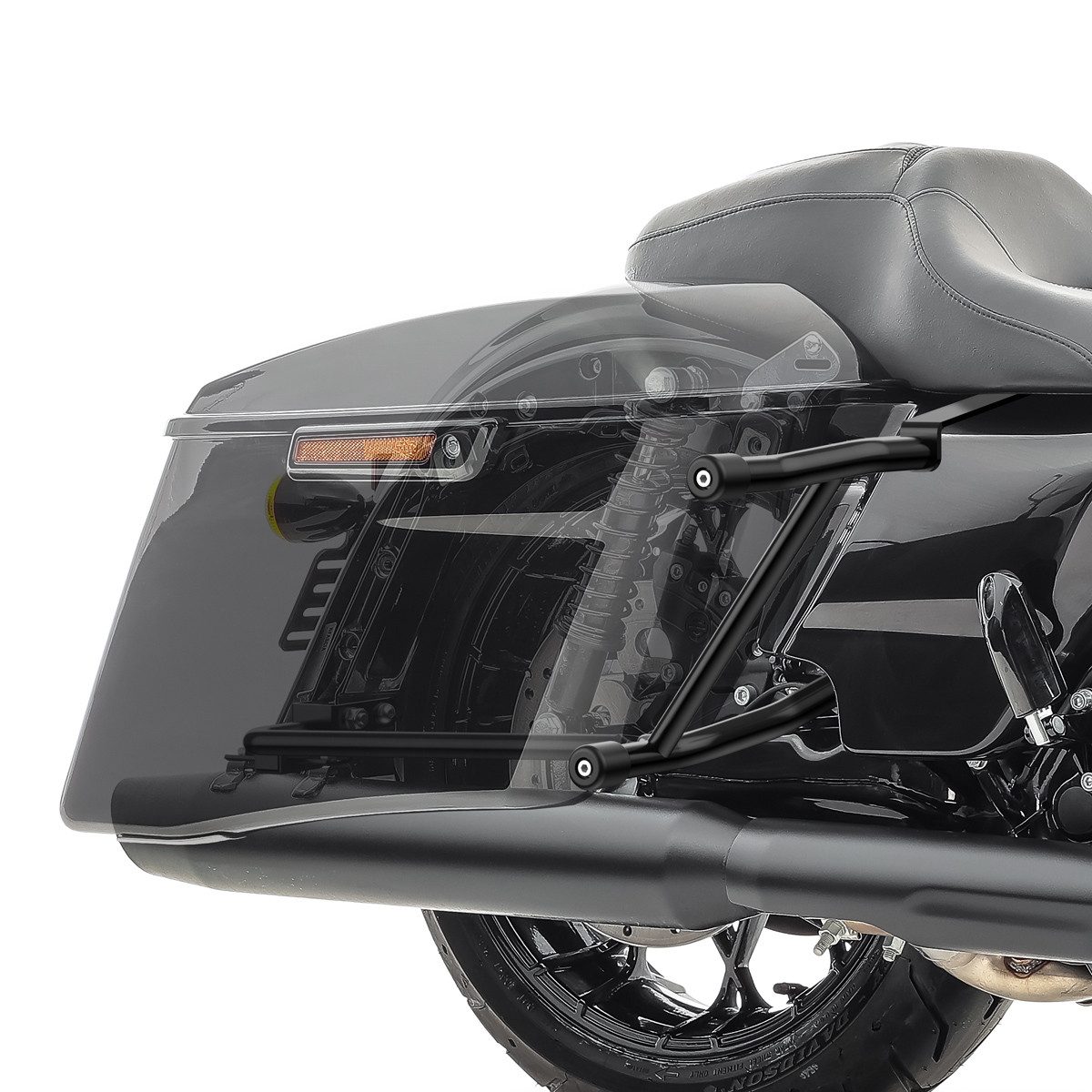 Craftride Motor-Schutzhülle Set: Seitenkoffer Sturzbügel passend für Harley Davidson Touring 14-23