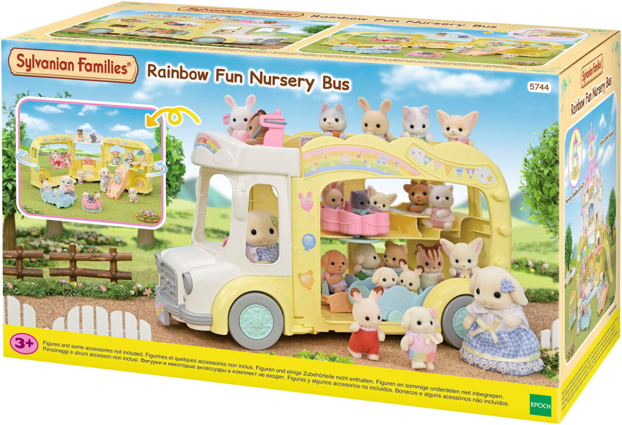 Sylvanian Families Spielzeug-Bus Erlebniskindergarten Bus Regenbogen (5744) günstig online kaufen