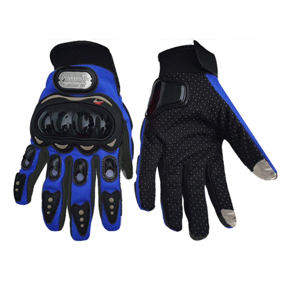 Blusmart Reithandschuhe Motorrad-Fallschutzhandschuhe, Finger- Und Gelenkschutz, Rutschfeste blue