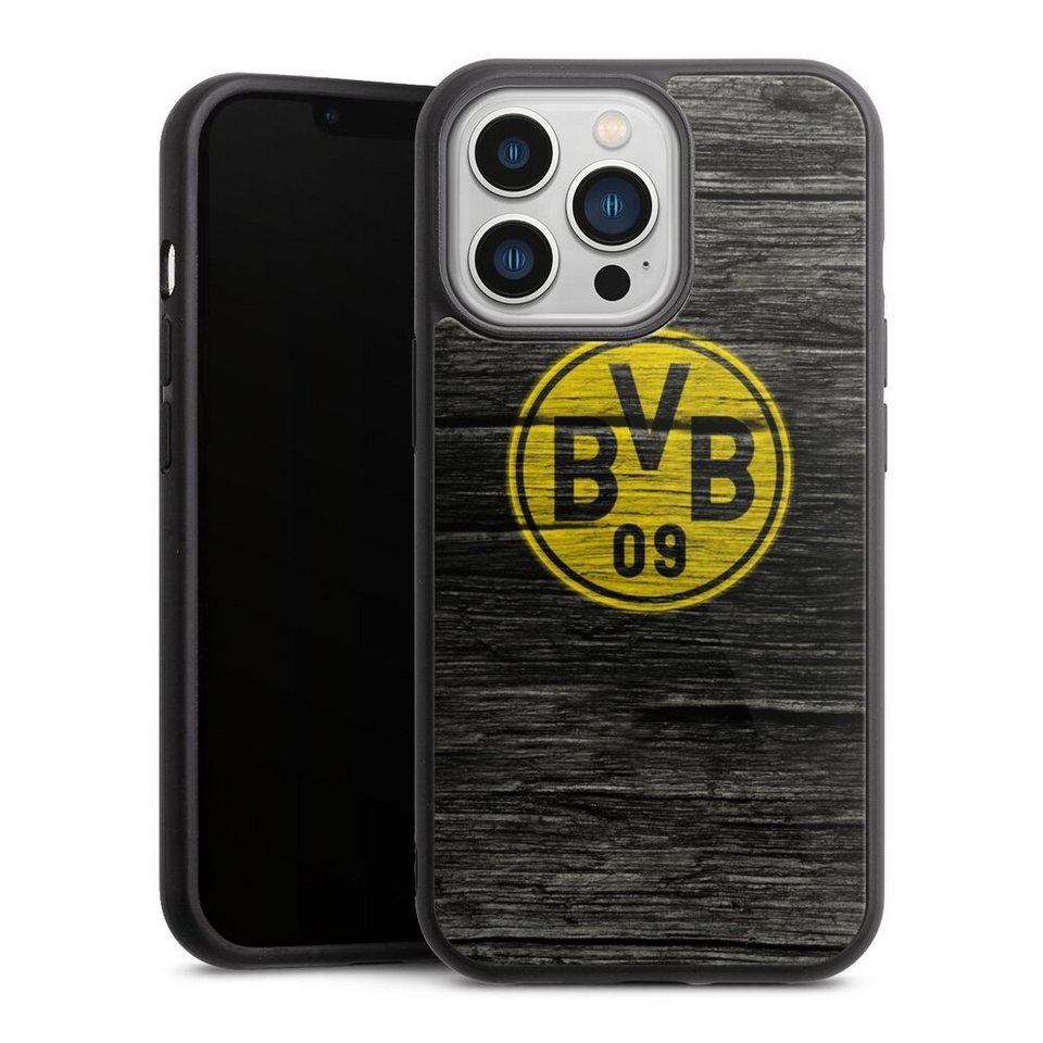 Borussia Dortmund Handytasche Aus Leder – Größe M, Schwarz, Mit Geprägtem BVB-Emblem Und Reißverschluss, Passend Für Smartphones Bis 125 X 63 Mm Borussia Dortmund Handytasche Aus Leder – Größe M, Schwarz, Mit Geprägtem BVB-Emblem Und Reißverschluss, Passend Für Smartphones Bis 125 X 63 Mm