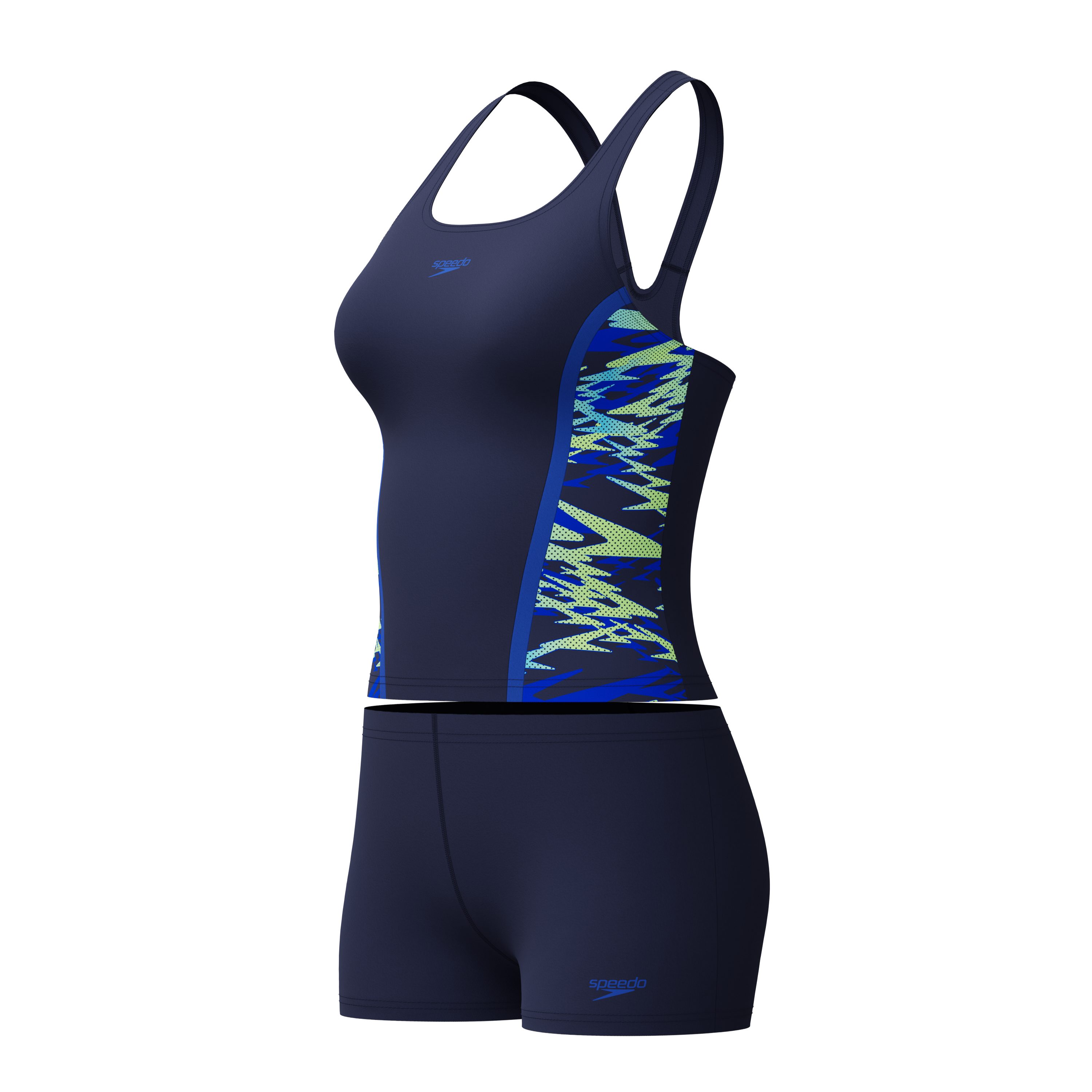 Speedo Tankini HYPERBOOM SPLICE TANKINI SET BLK/GRN günstig online kaufen