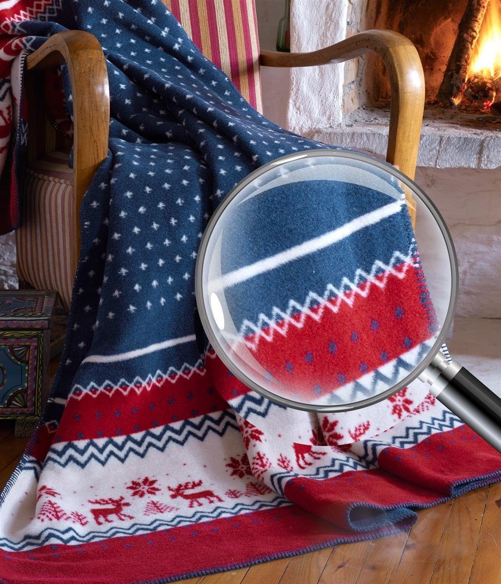 Plaid Weihnachtsplaid Kuscheldecke 150x200 Weihnachtliche Motive günstig online kaufen