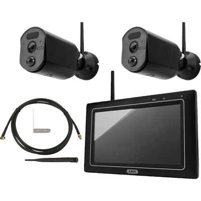 ABUS Set: EasyLook Basic Set, Zusatzkamera, Überwachungskamera (Aufnahme auf Speicherkarte, mit IR-LEDs, mit 2-Wege-Kommunikation)