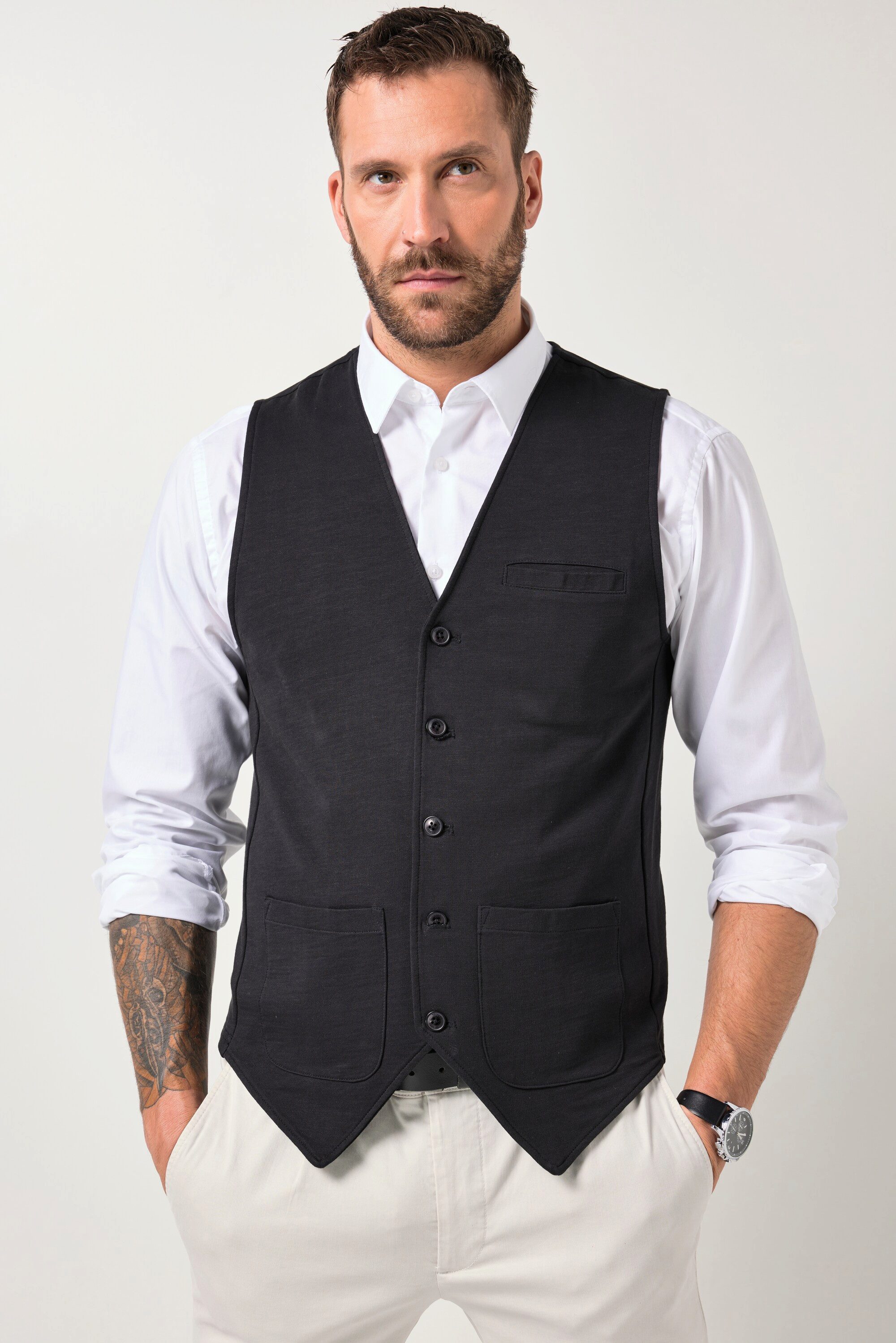 JP1880 Steppweste Sweat-Weste Business Flamm-Sweat – Bild 3 von 5