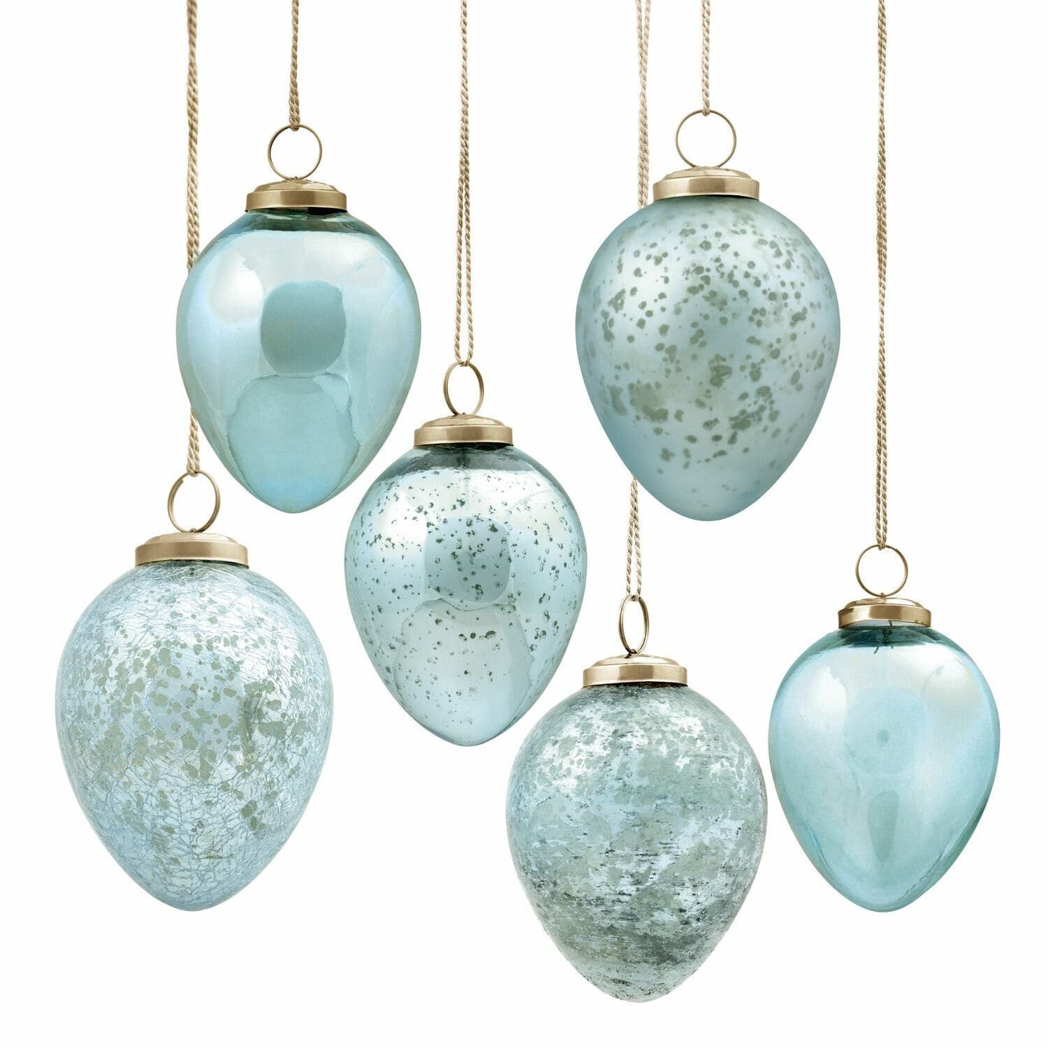 Osterei Osterei 6er Set Cataleya blau
