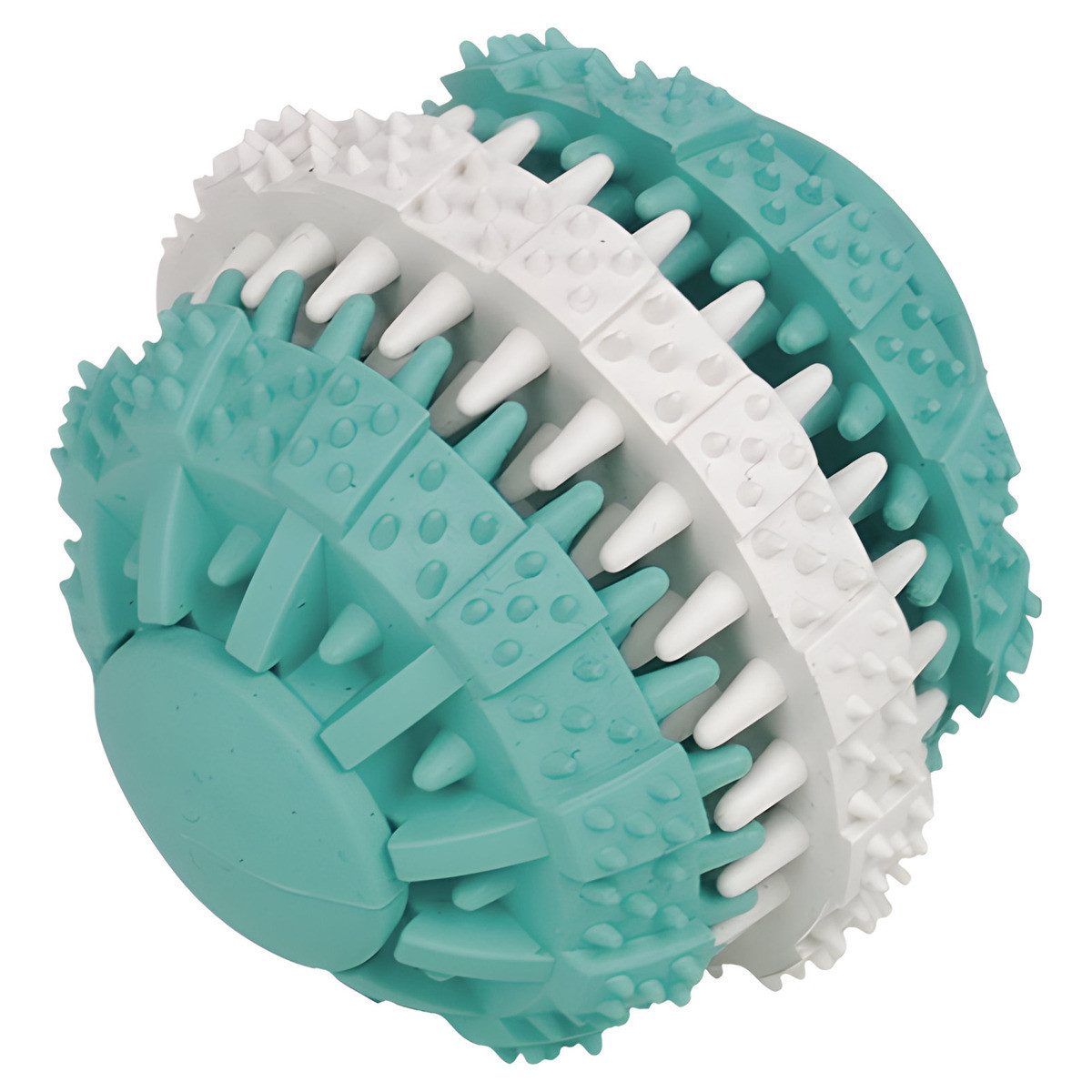 Tierball Vollgummi Ball Dental Fun zweifarbig