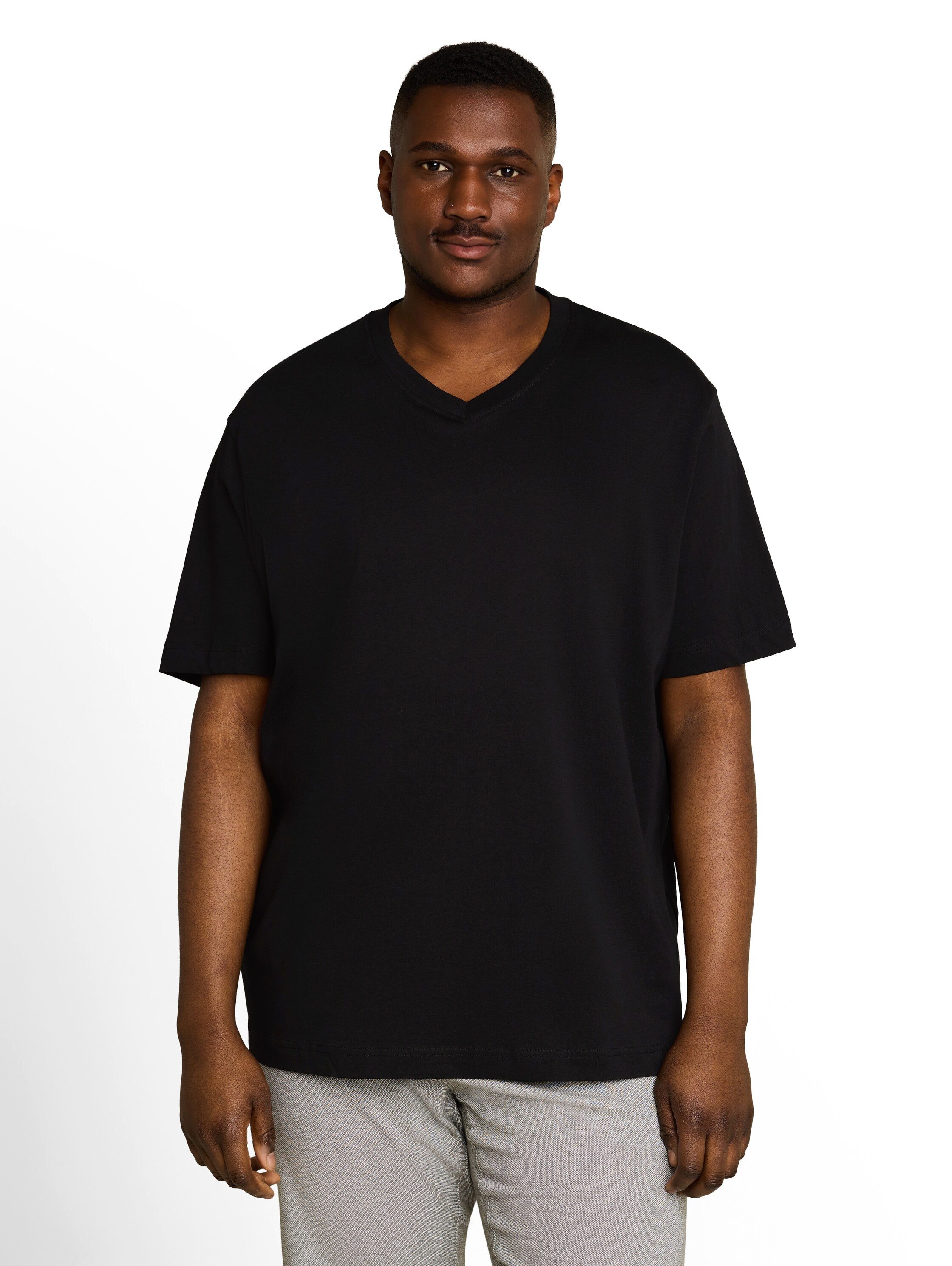 TOM TAILOR PLUS T-Shirt (Packung, 2er) im 2er Pack