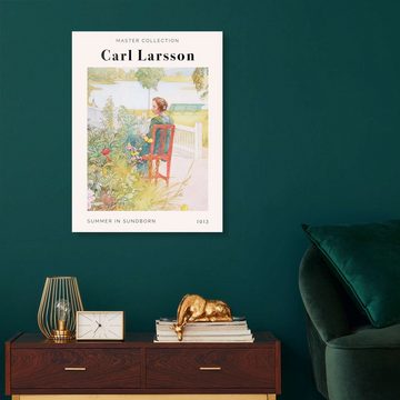 Posterlounge Acrylglasbild Carl Larsson, Summer in Sundborn, 1913, Wohnzimmer Malerei
