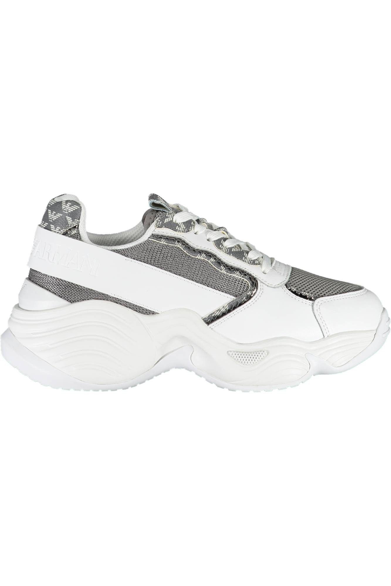 Emporio Armani Sneaker Damen Sportschuh Weiß – Stilvoll mit 5 cm Sohle