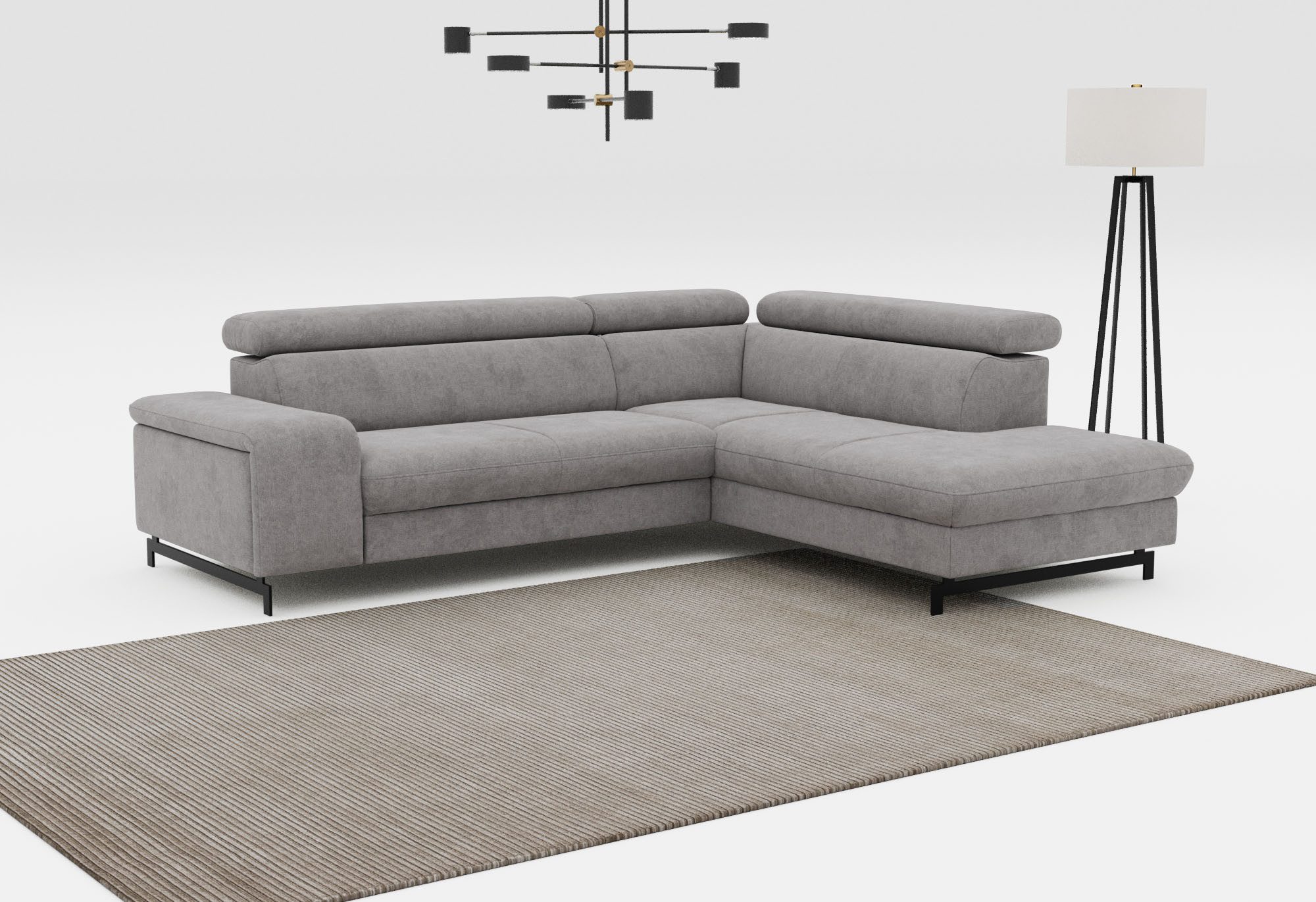 COTTA Ecksofa "Emma L-Form", mit Kopfteilverstellung, wahlweise mit Bettfun günstig online kaufen
