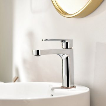 AuraLum pro Waschtischarmatur Bad Wasserhahn Waschbecken Einhebel Mischbatterie Badarmatur für Badezimmer