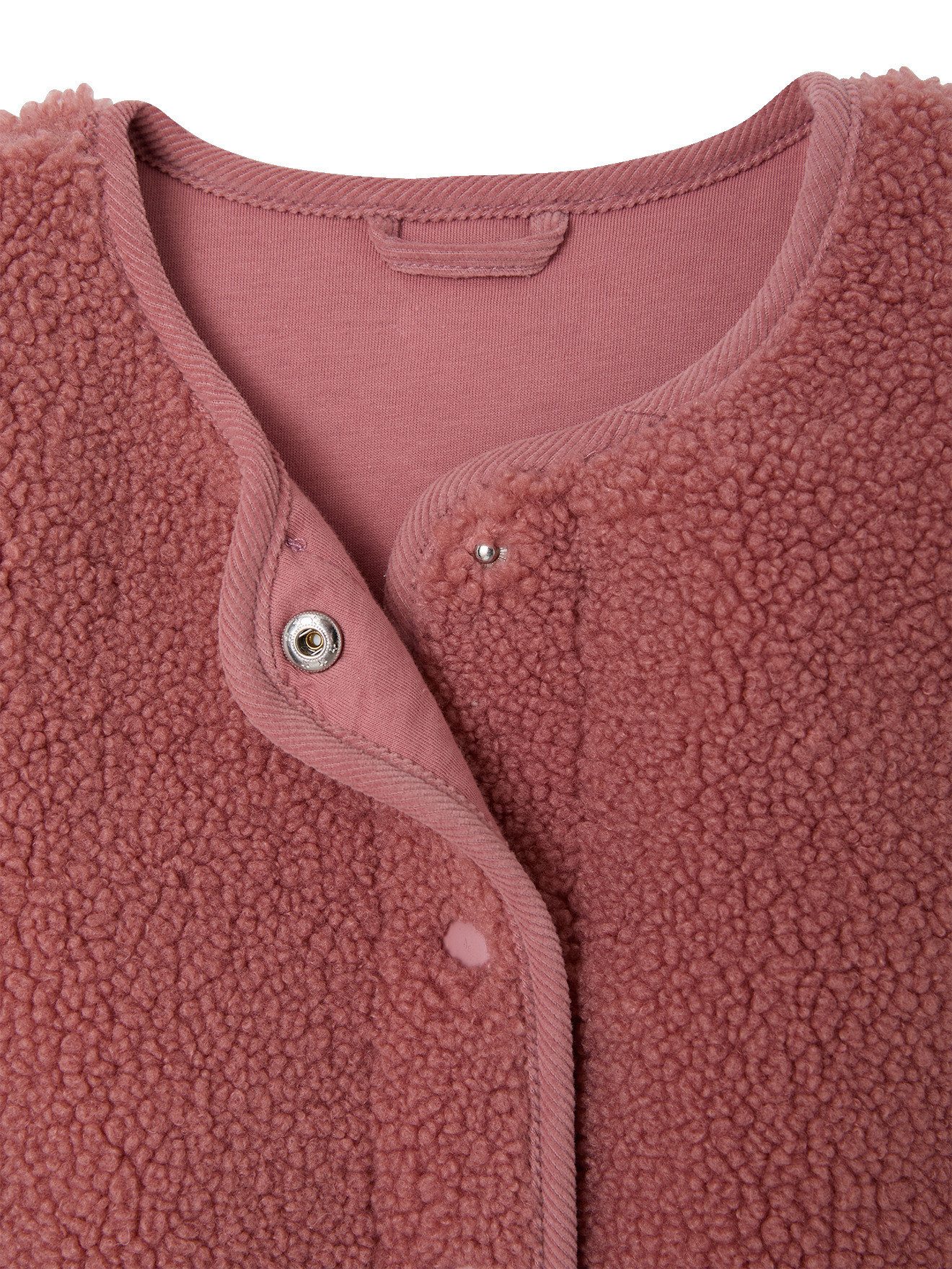 vertbaudet Blouson Mädchen Weste aus Teddyfleece