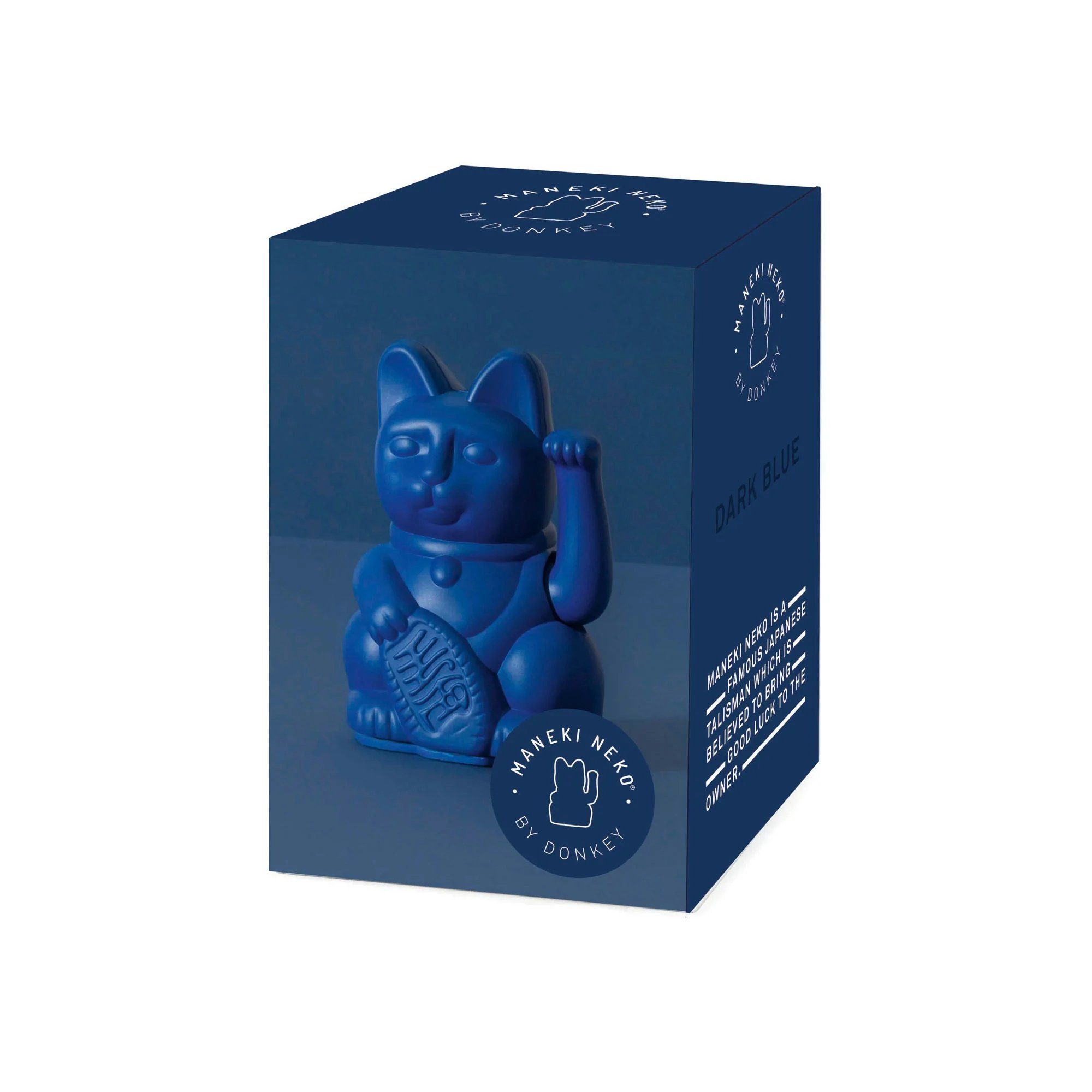Donkey Products Dekofigur Donkey Lucky Cat Mini - Dunkelblau