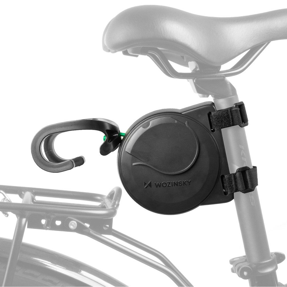 Wozinsky Abschleppseil Zugseil Schleppseil Fahrradseil (Spar-Set, 1-tlg., 2,6 m selbstaufrollend), selbstaufrollend, 2,6 m, Haken, 265 g