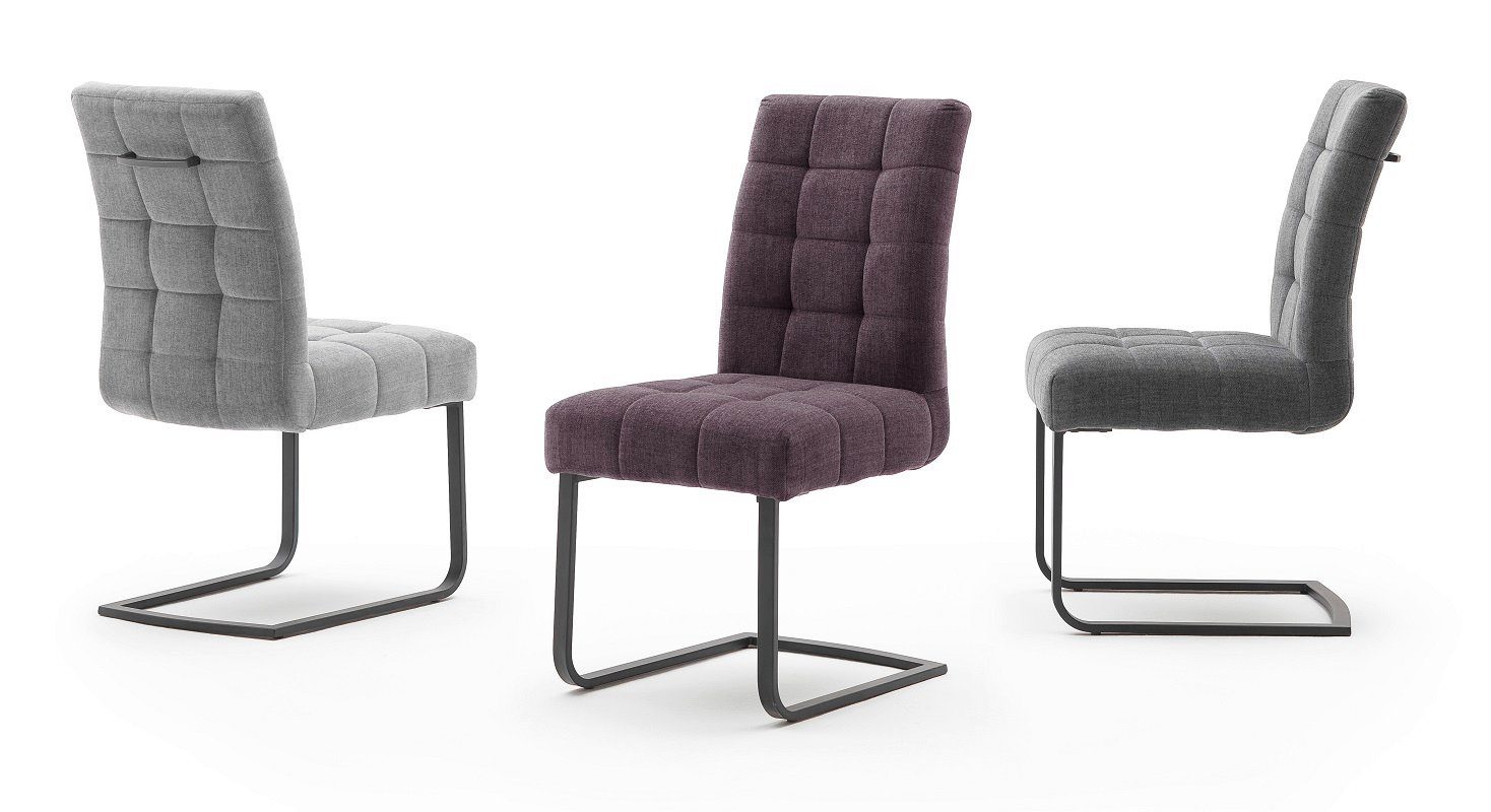 MCA furniture Esszimmerstuhl 2er Set Freischwinger Stuhl Salta, merlot (2er-Set)