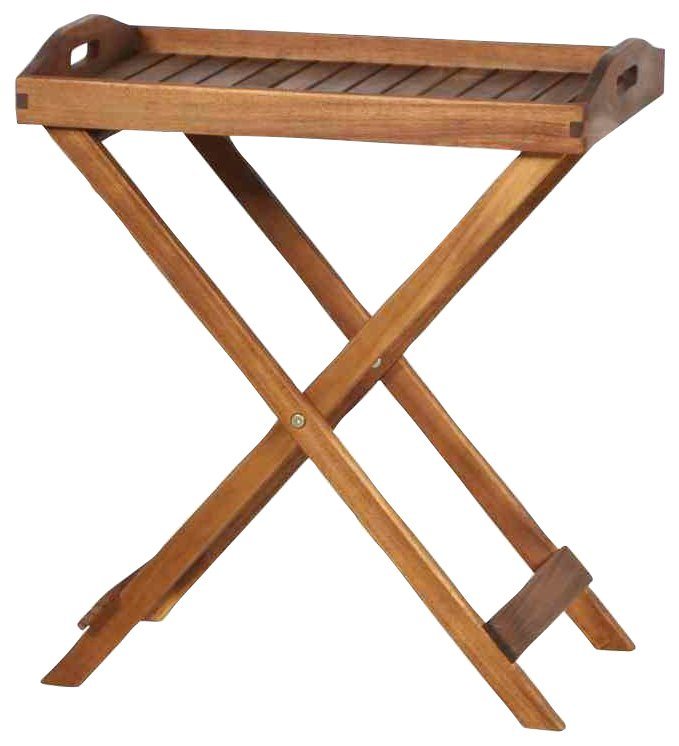 Siena Garden Tabletttisch Astoria, 60x40x70 cm, Akazienholz, Gartentisch  aus 100% FSC®-zertifiziertem Akazienholz
