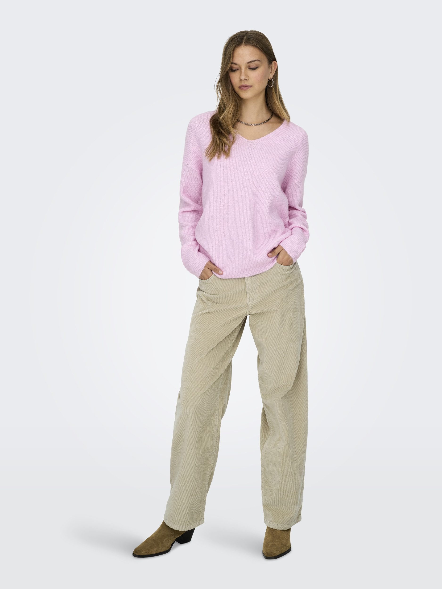 ONLY Stoffhose ONLGIANNA-GLOBAL MW STR BELT CORD P