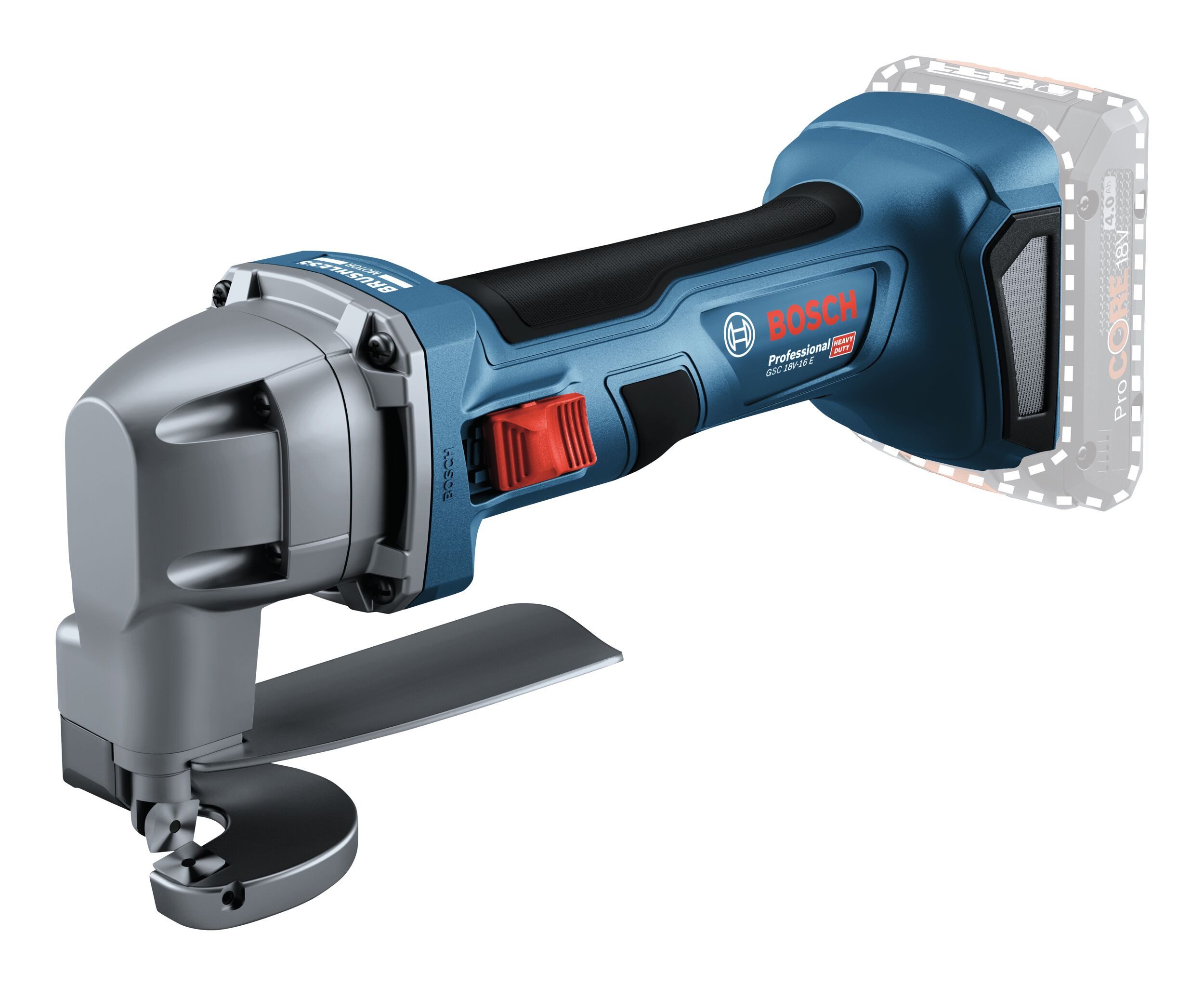 BOSCH Akku-Blechschere GSC 18V-16 E, 18 in V, Ohne Akku - im Karton