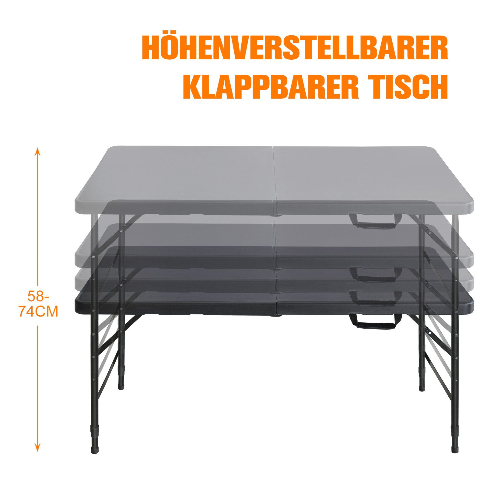 Thanaddo Klapptisch Bierzeltgarnitur Partytisch,Gartentisch,Campingtisch (3 günstig online kaufen