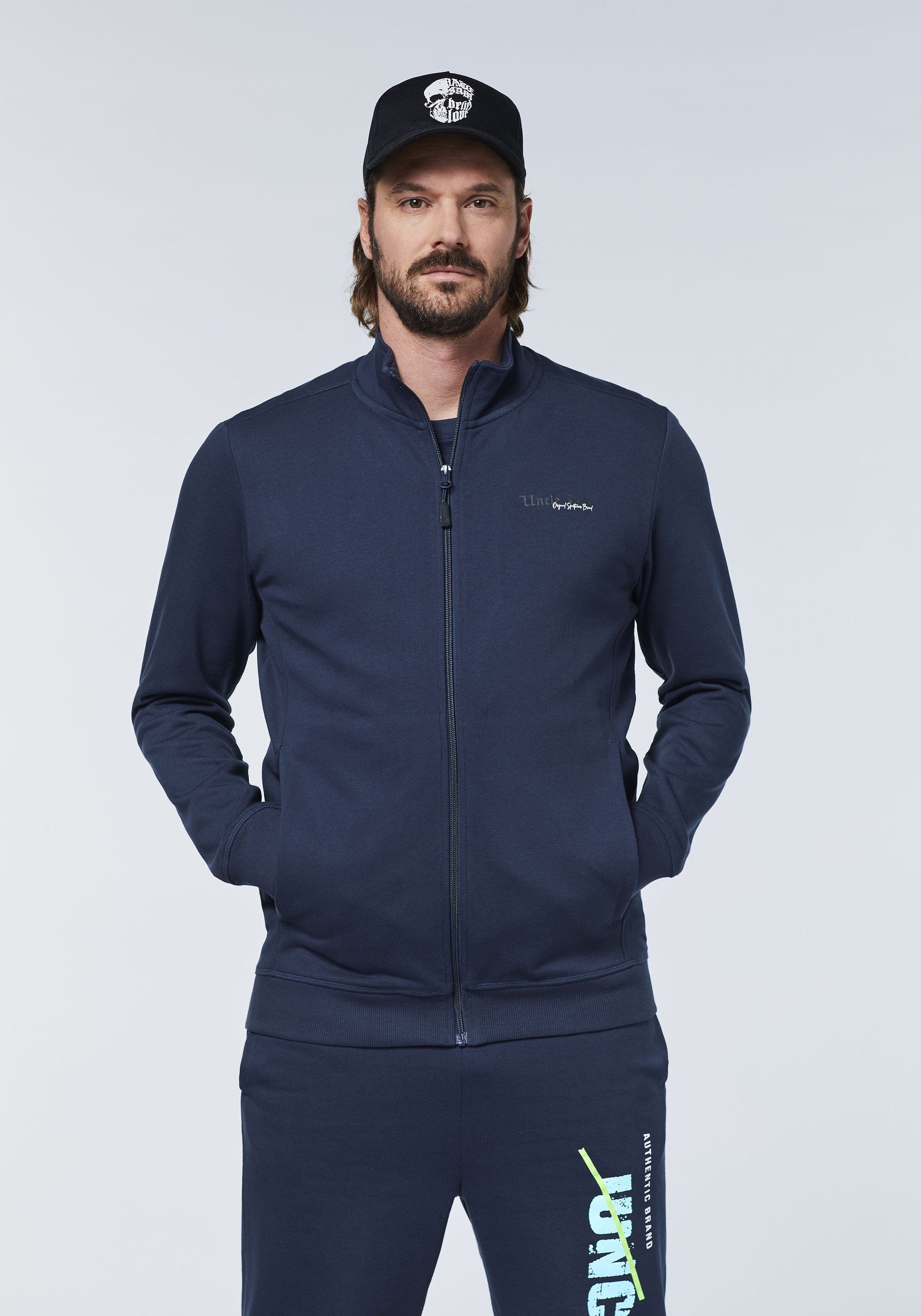 Sam Sweatjacke mit Stehkragen 19-3923 Uncle Blazer Navy