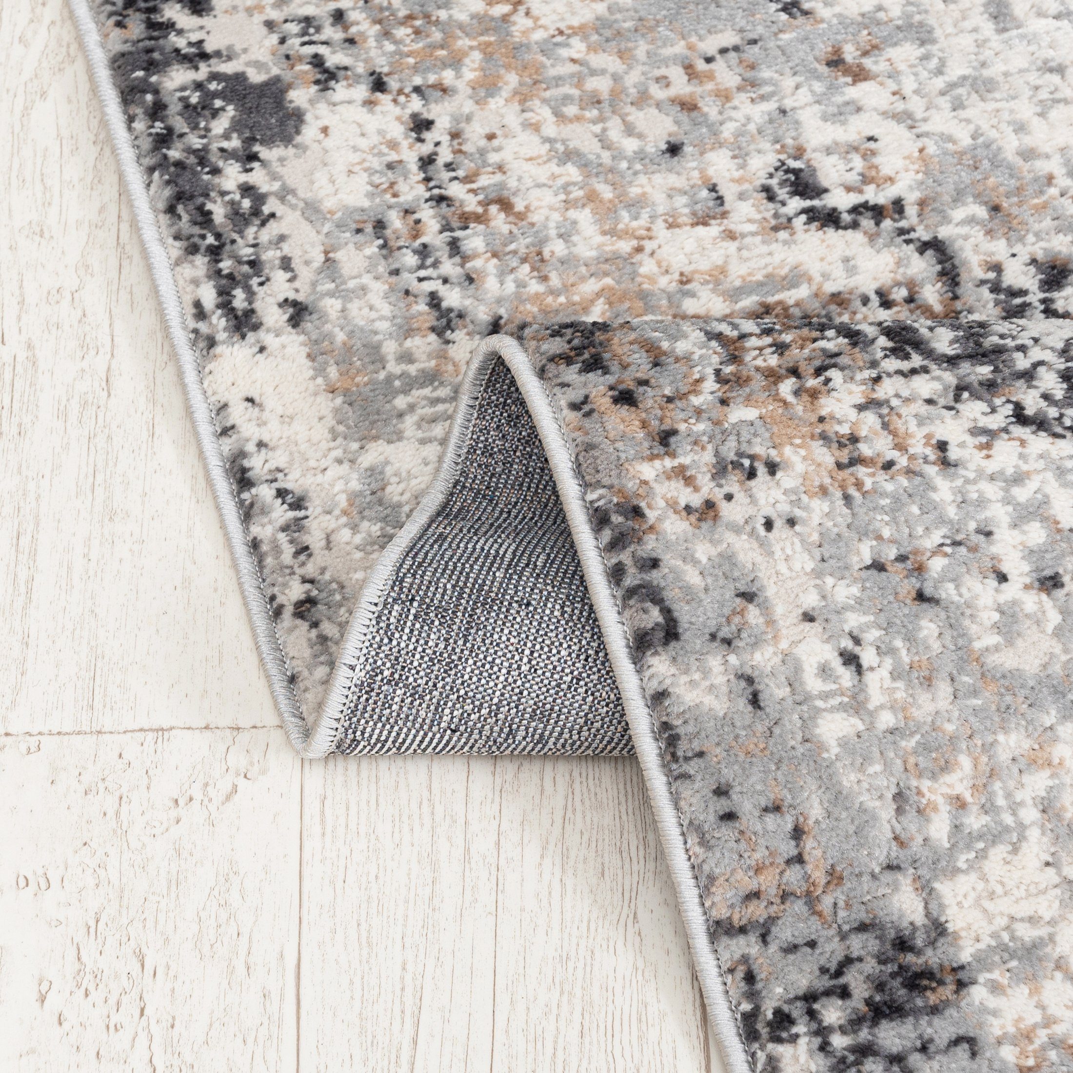 Mazovia Läufer Läufer FlurLäufer Modern für Vorzimmer Schlafzimmer - Abstrakt Muster, 60 x 100 cm, Kurzflor, Meterware