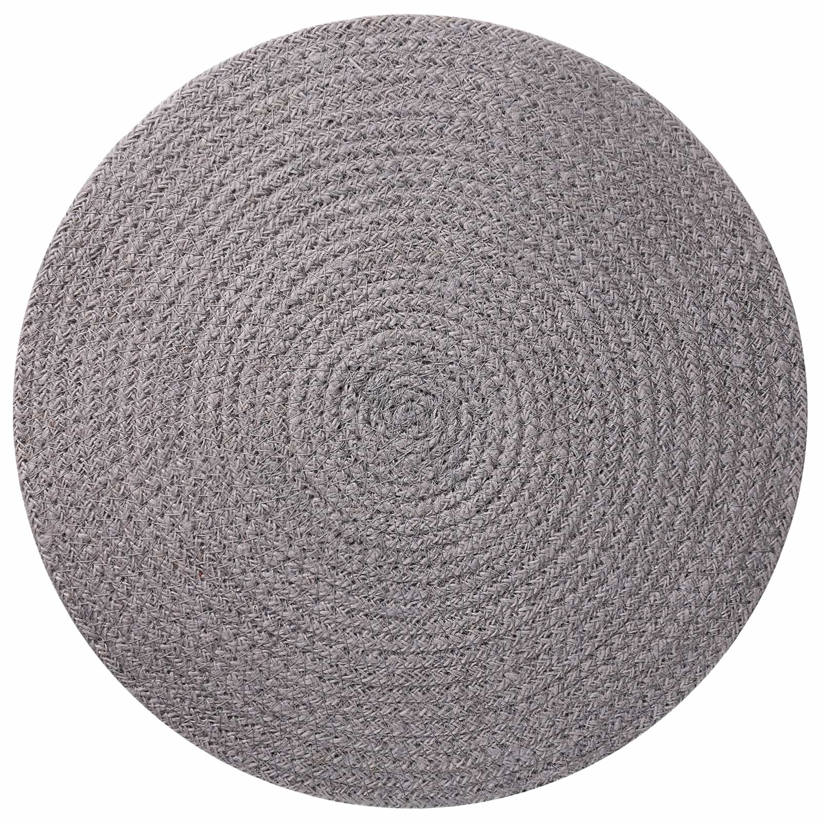 vidaXL Platzset Jute-Untersetzer 6 Stk. Grau 100% Tossa-Jute, (6-St)