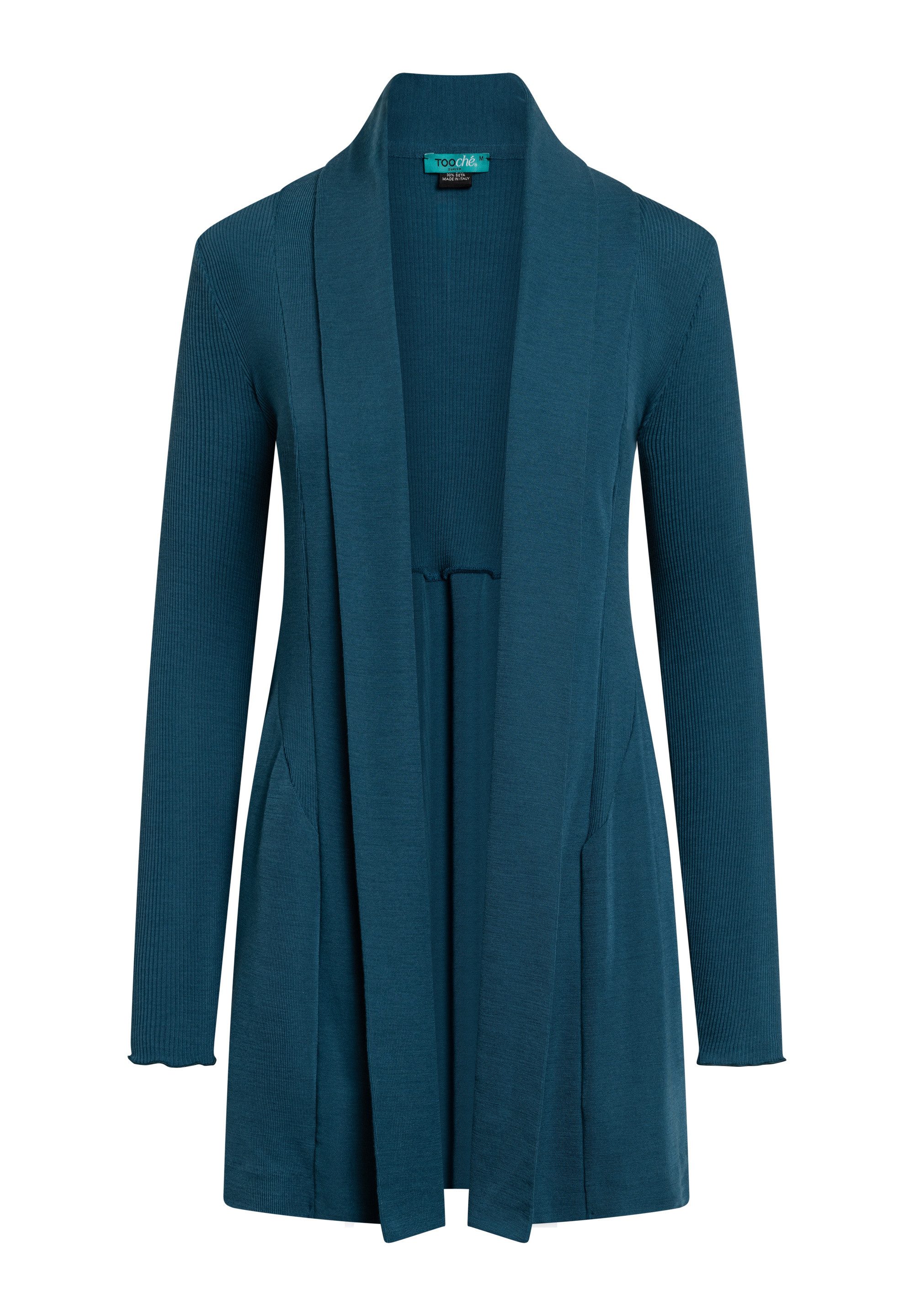 Tooche Strickjacke Strickjacke "Azure Elegance Wrap" (1-tlg)