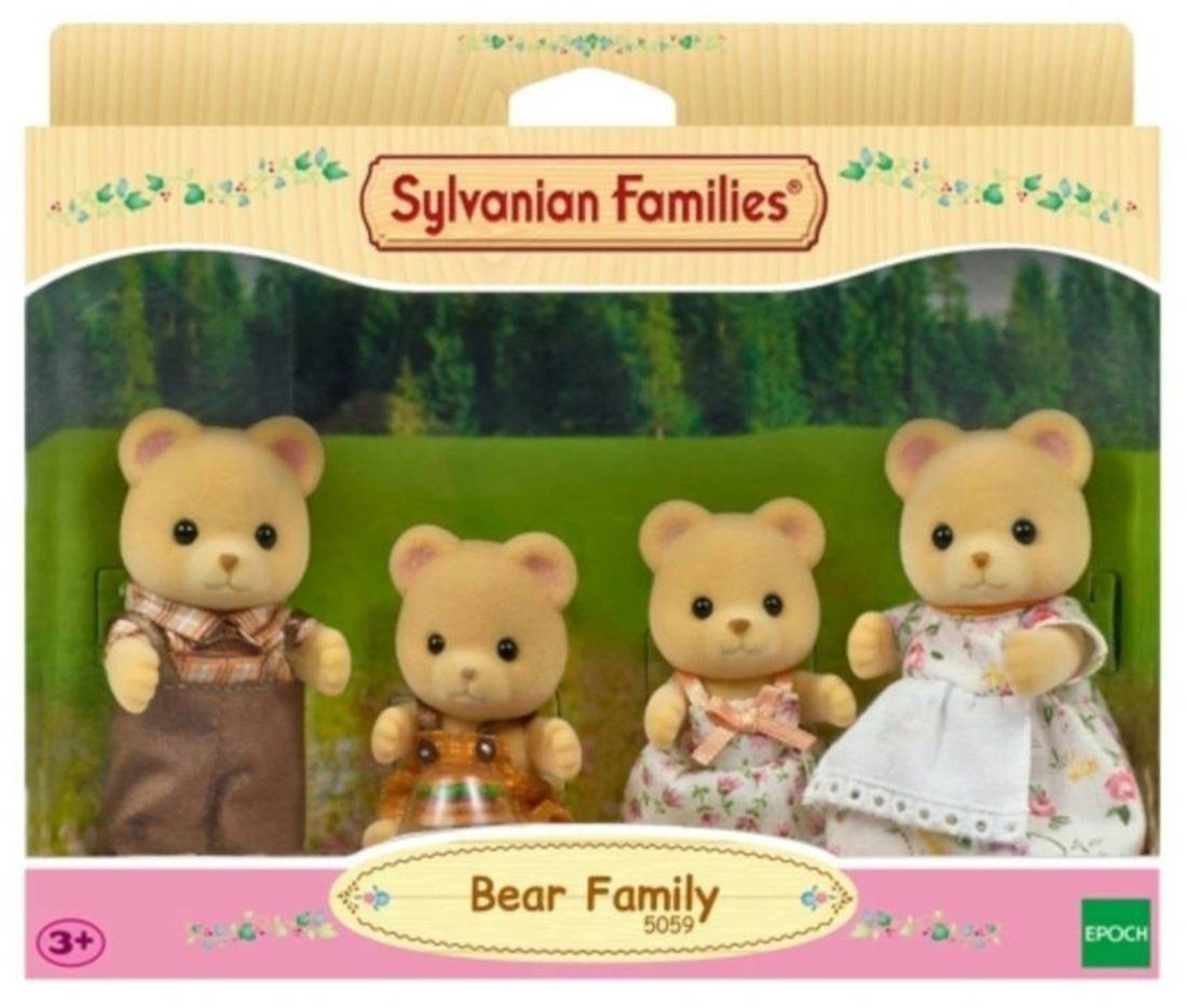 Sylvanian Families Minipuppe Epoch Games "Bären Familie" Set 4 Figuren ab 3 Jahren