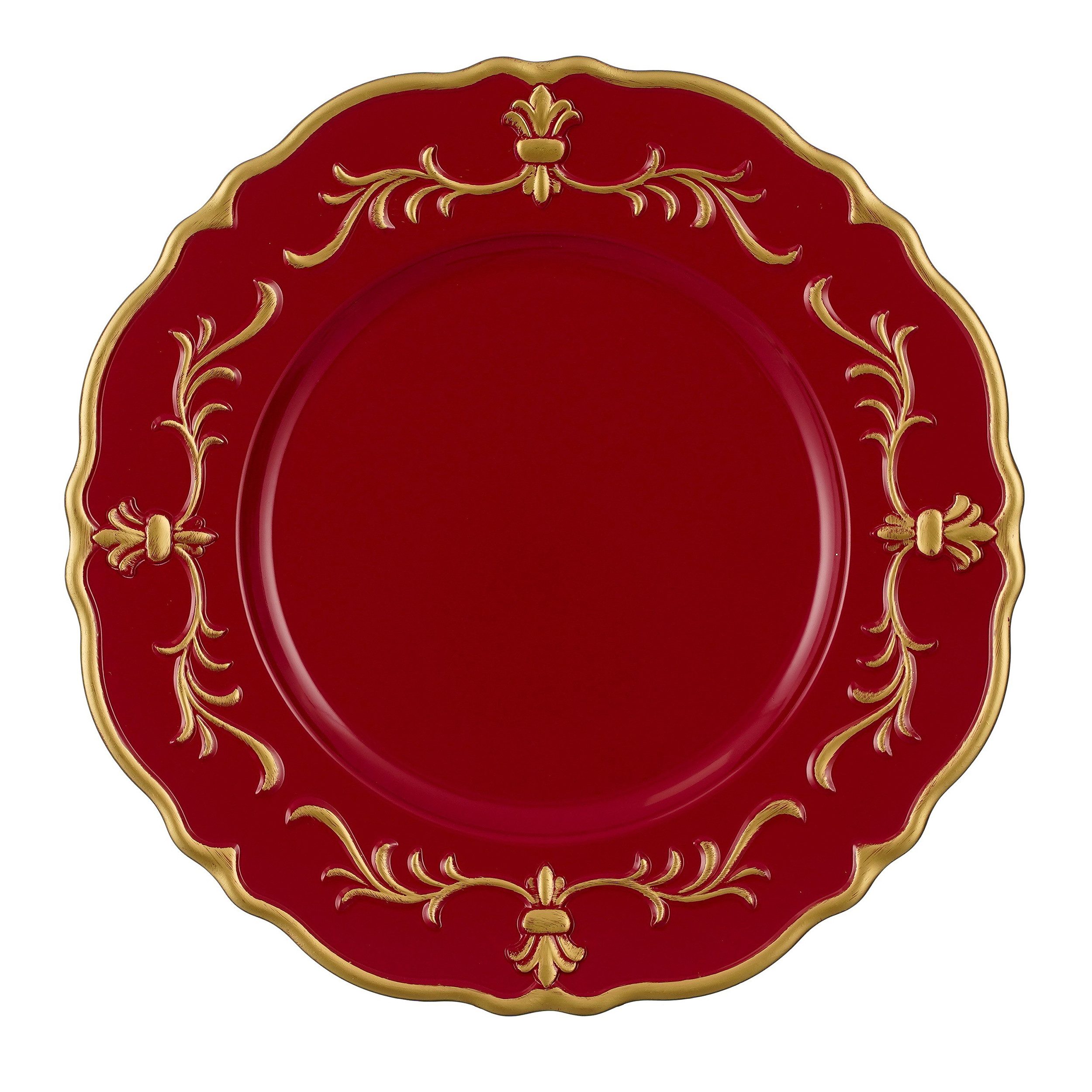 Annastore Platzset Platzteller aus Kunststoff im Antik-Finish Ø 32,5 cm, Au günstig online kaufen