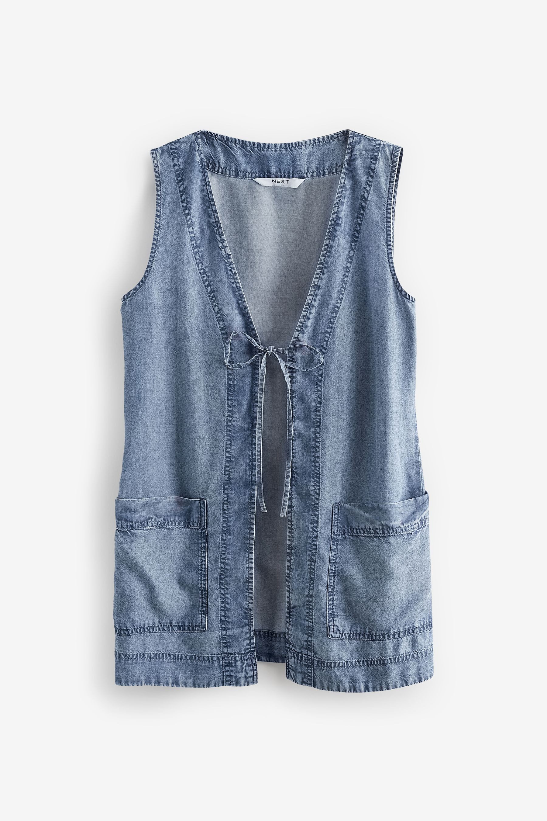 Next Jeansweste 100 % Lyocell (TENCEL). Weste günstig online kaufen