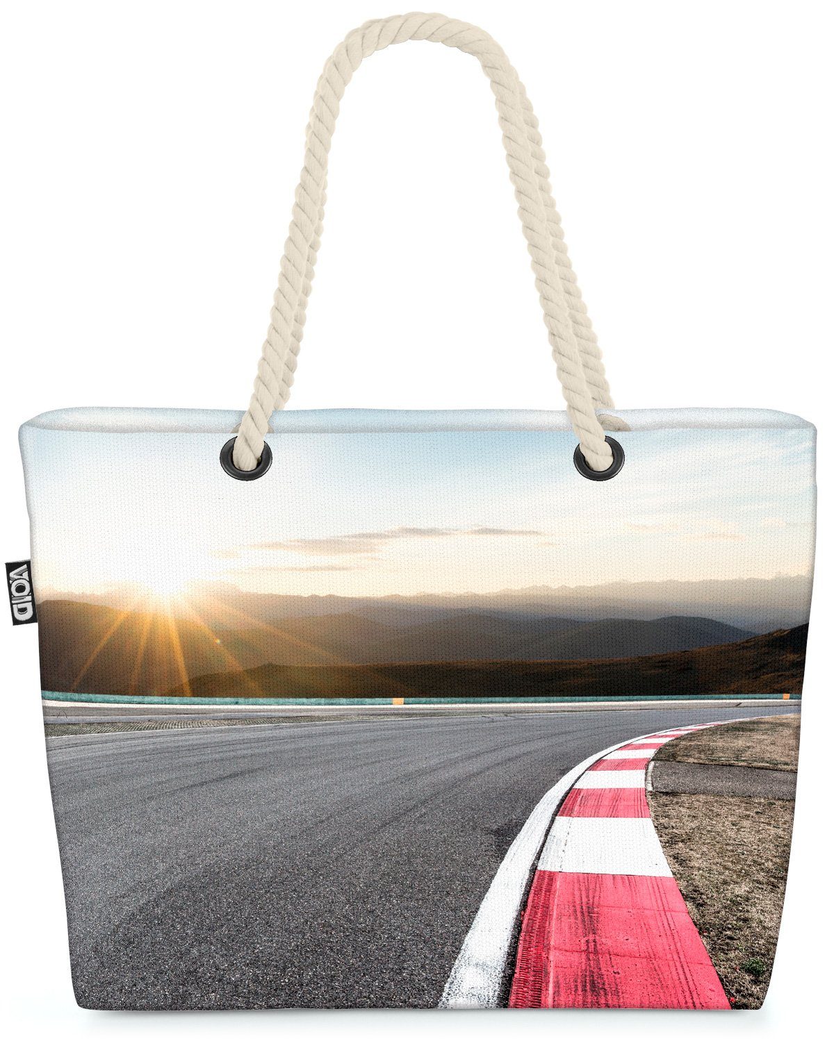 VOID Strandtasche (1-tlg), Rennstrecke Rennsport Asphalt Rennstrecke Rennsport Asphalt Begrenzun