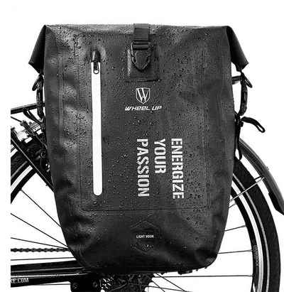 WHEEL UP Fahrradtasche »Pack- Gepäckträgertasche Fahrradtasche 100% Wasserdicht 20/27L, schwarz«