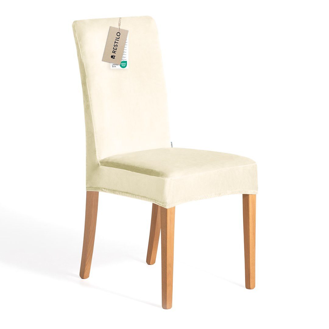 Restilo Stuhlhusse Stuhlhusse Stretch Stuhlbezug mit Gummiband Abnehmbar, waschbar