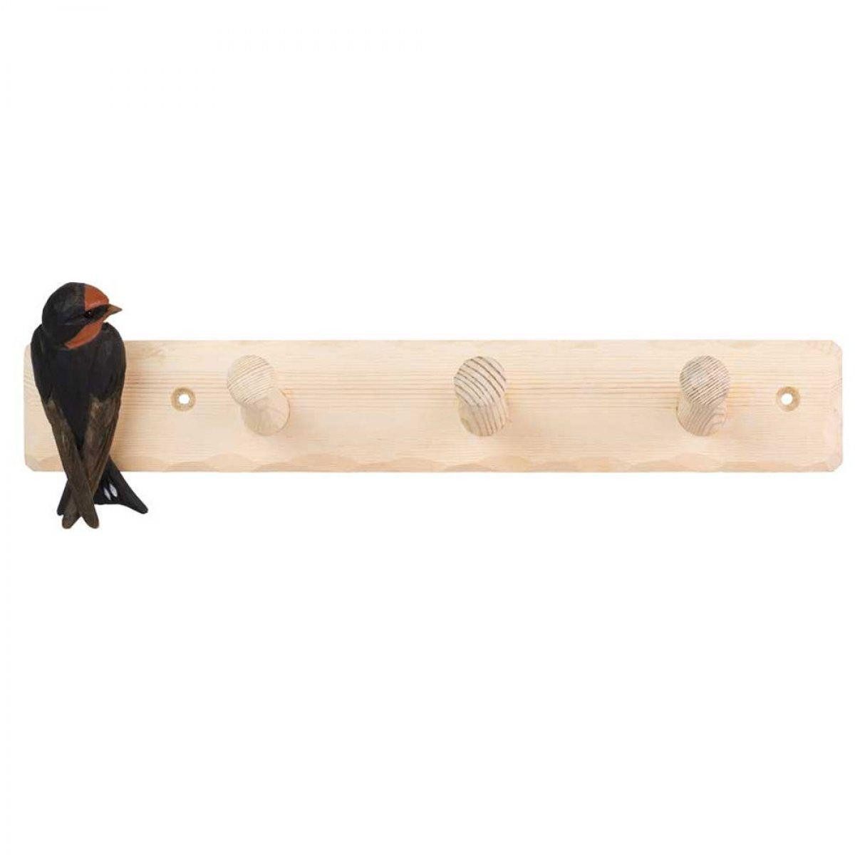 Wildlife Garden Garderobenhaken Kleiderhaken Garderobe mit Schwalbe